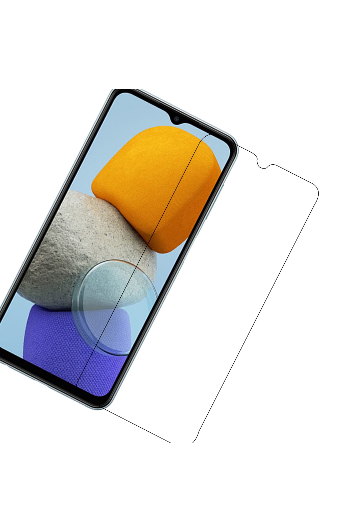 Samsung Galaxy M13 Kırılmaz Ekran Koruyucu Temperli Cam 2