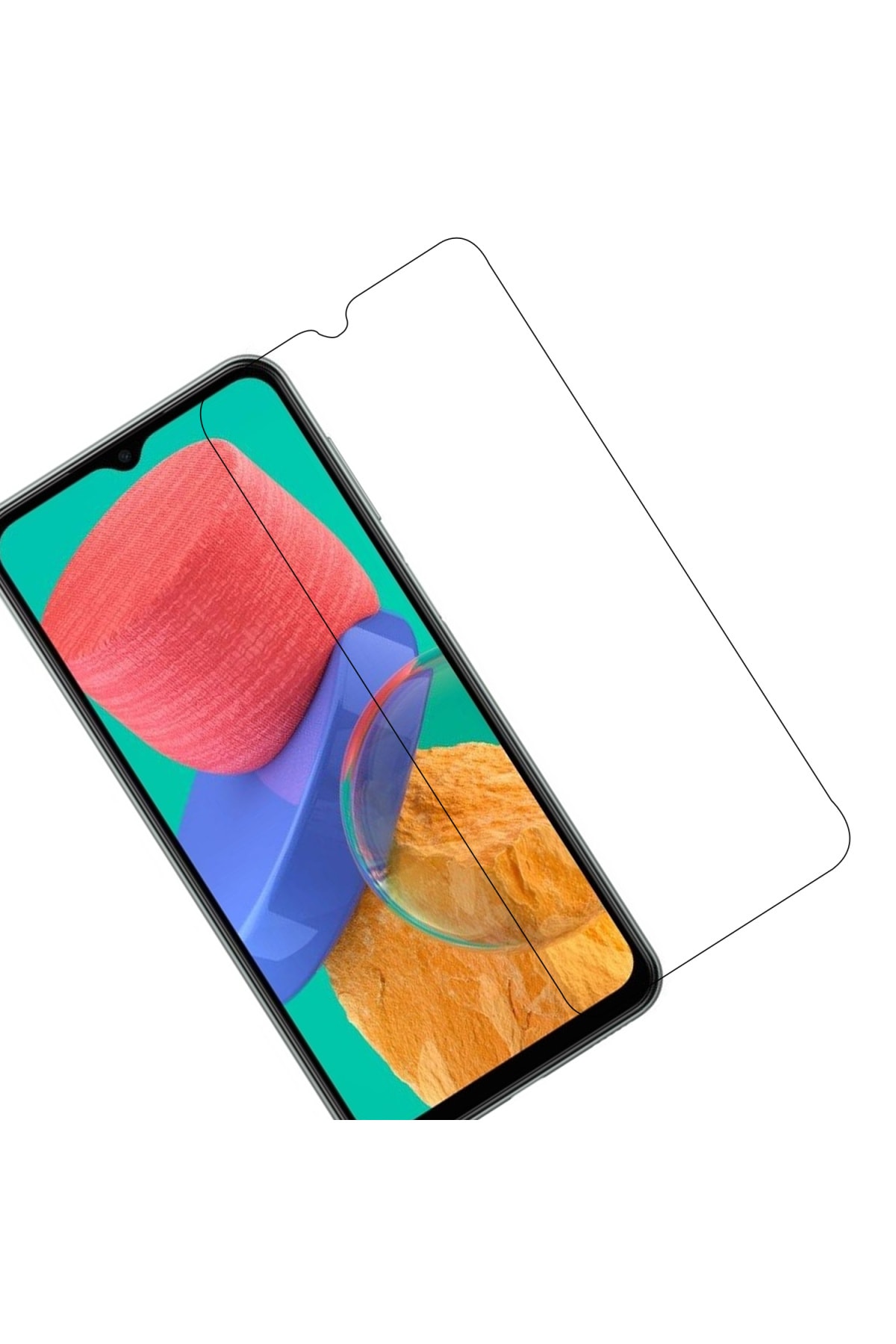 Samsung Galaxy M13 Kırılmaz Ekran Koruyucu Temperli Cam 3