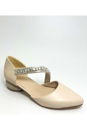 Kadın Bilekten Taşlı Klasik Topuklu Ayakkabı BA04003