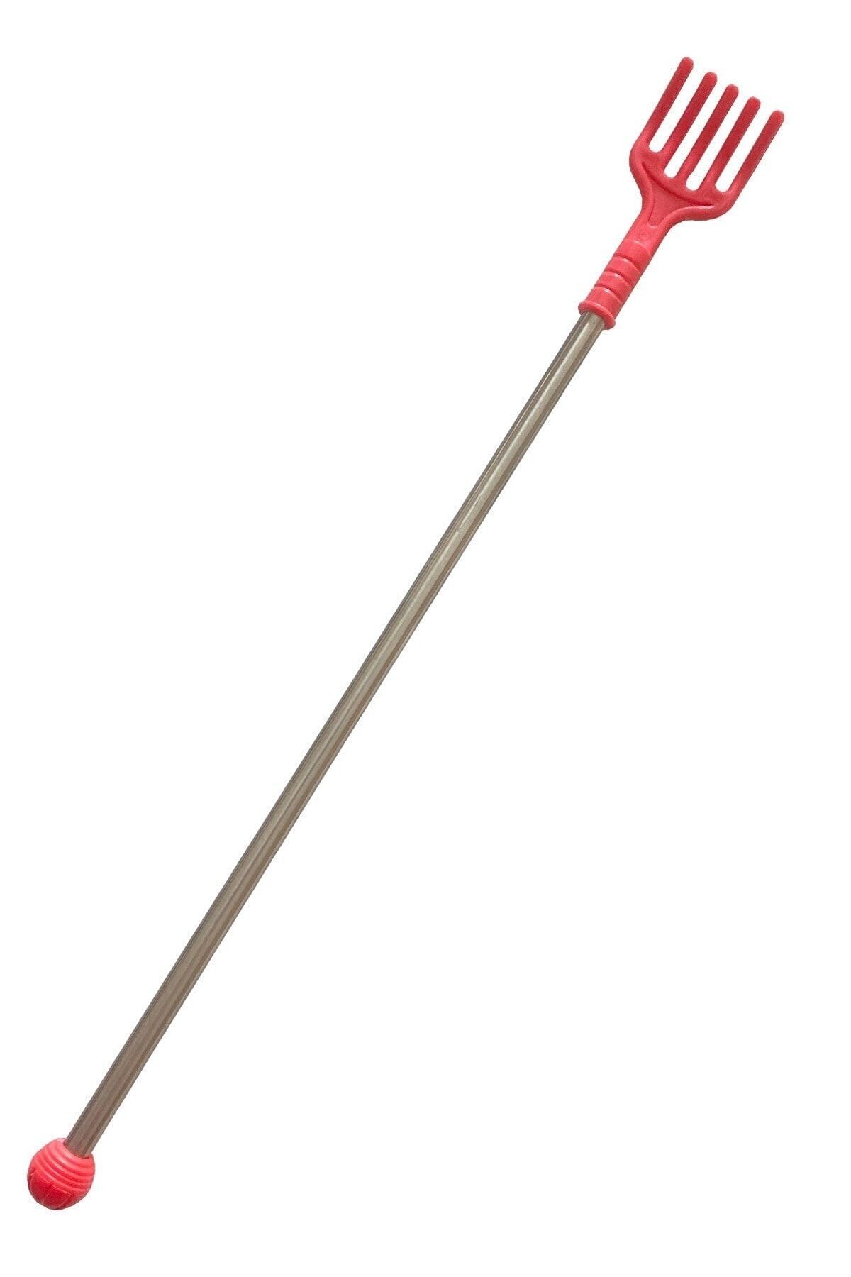 Sırt Kaşıma Çubuğu Sırt Kaşıyıcı Metal Saplı Kaşıma Aleti Pembe