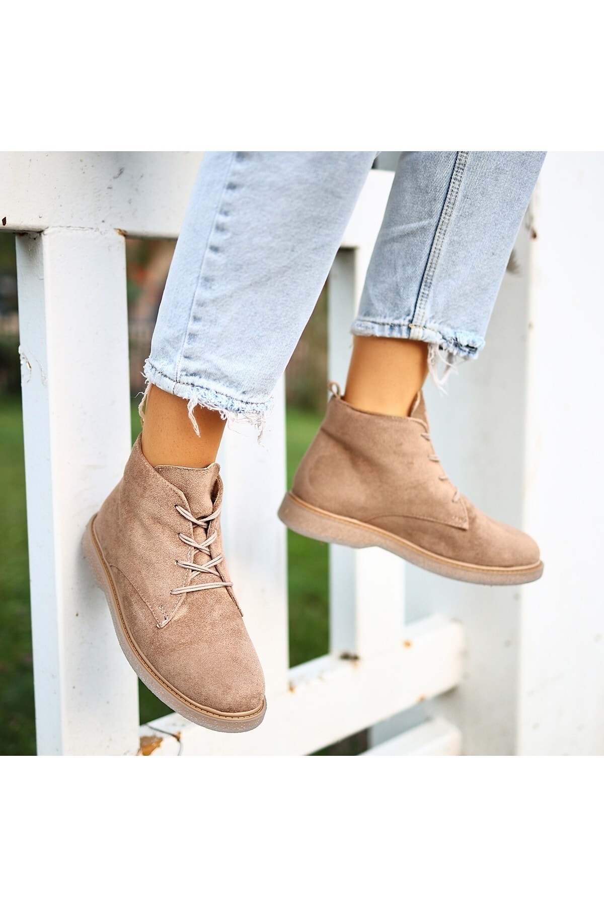 Kean Vizon Süet Bağcıklı Kadın Bot