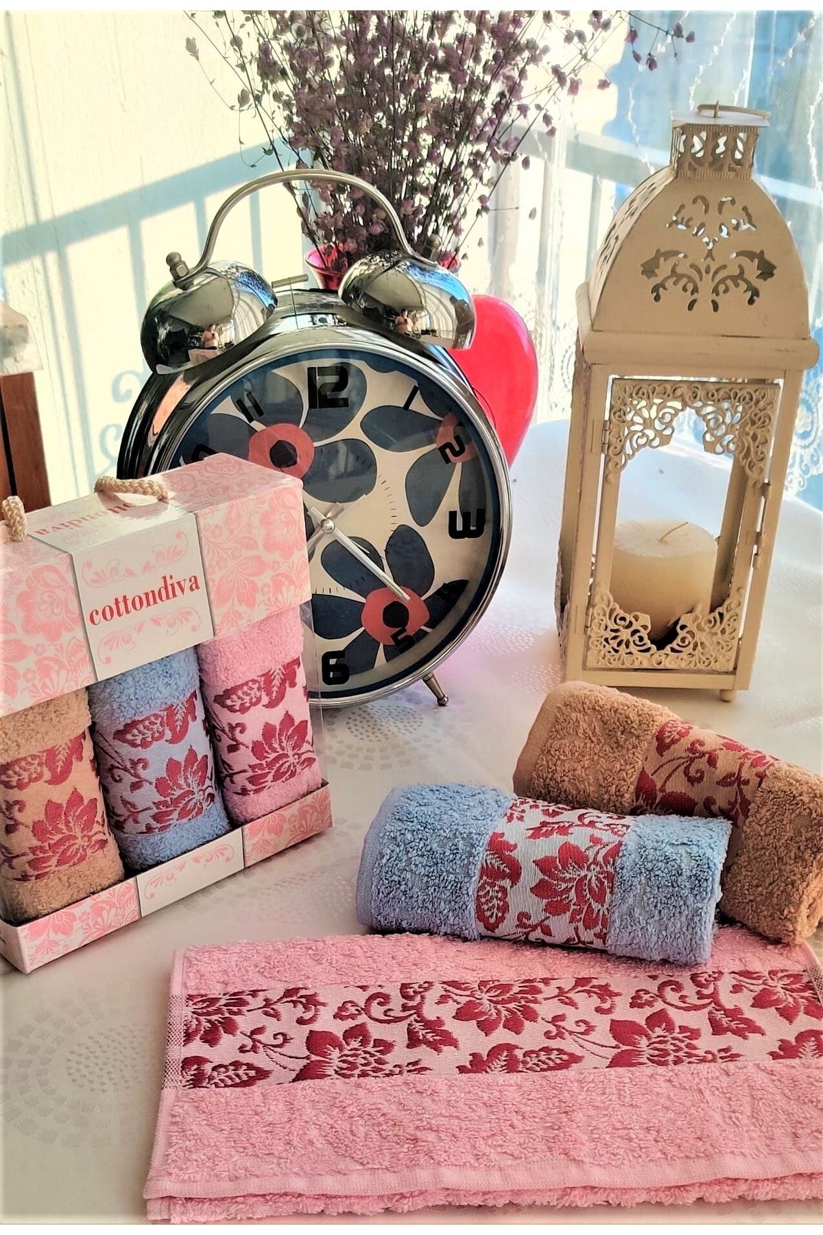 Floral best sale towel sets