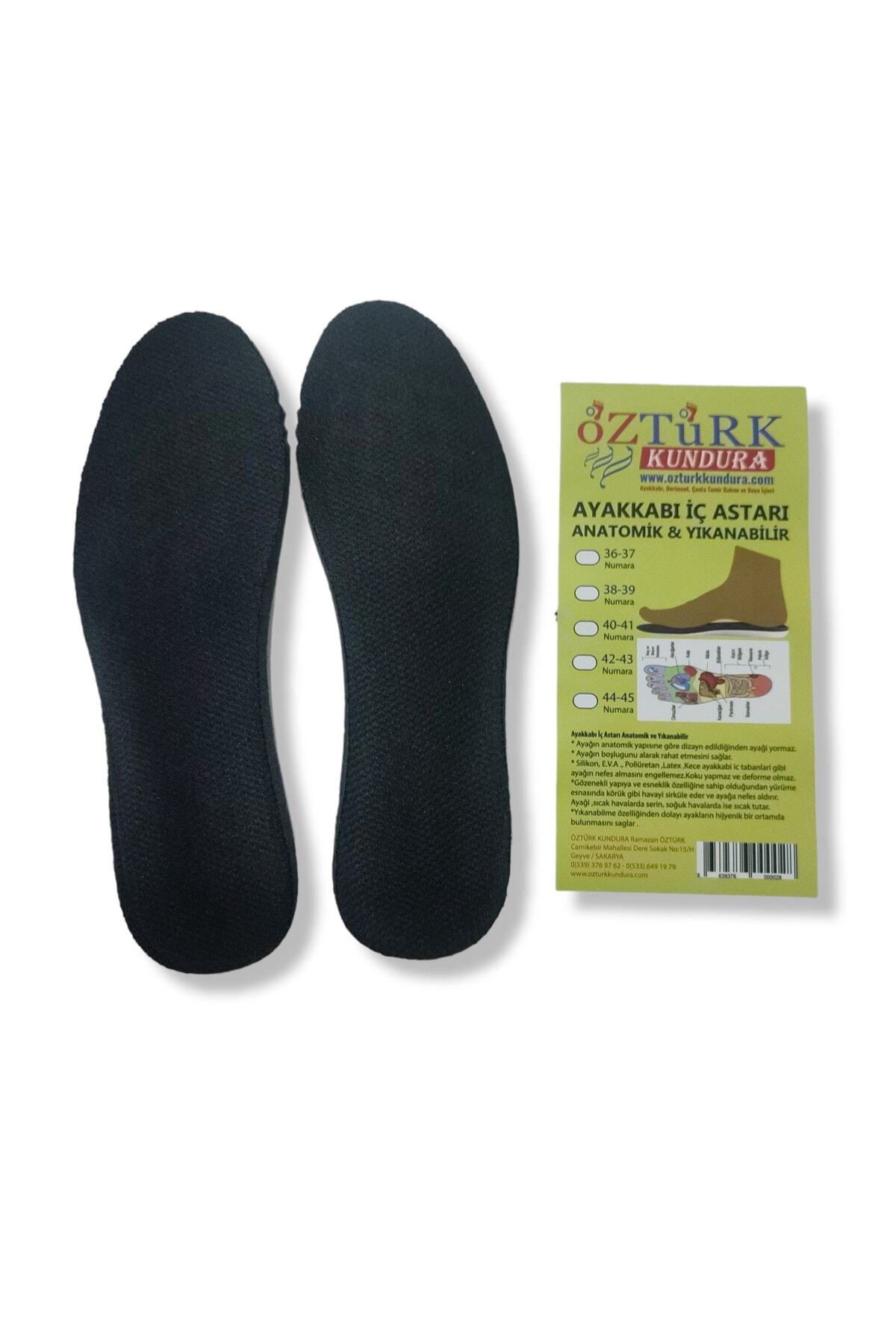 Ayakkabı Iç Astarı Anatomik & Yıkanabilir Siyah 2