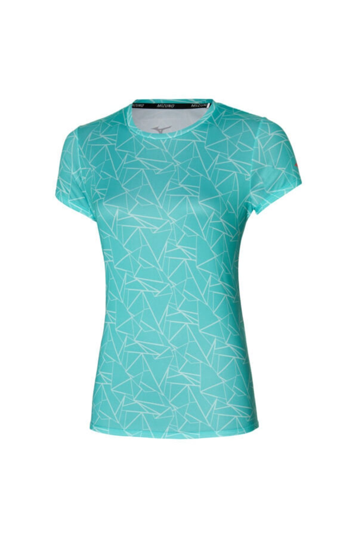 تی شرت ورزشی آبی زنانه گرافیک هسته t shirt Mizuno