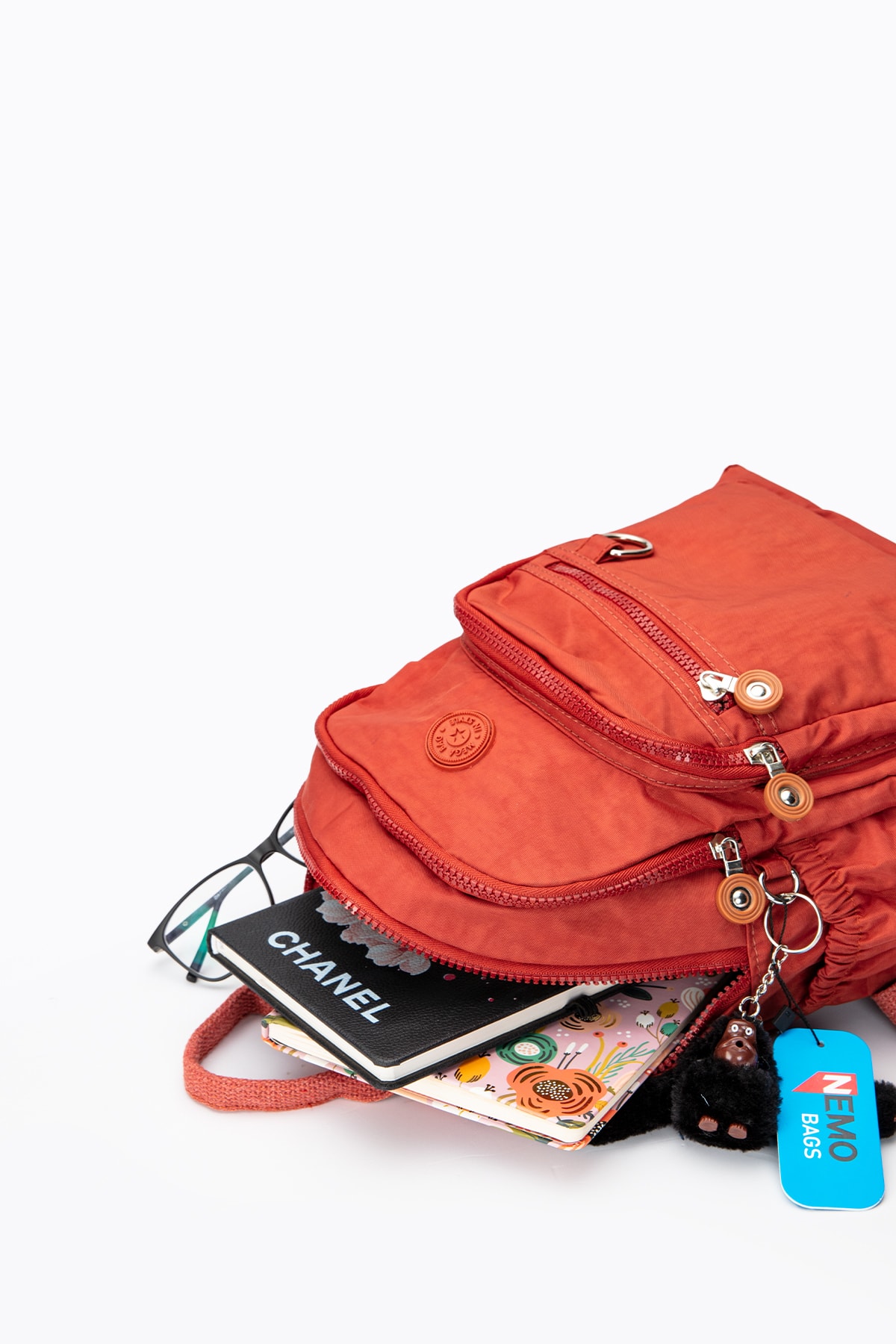 کوله پشتی زنانه قهوه ای NEMO BAGS | NEMOBAGS252 اورجینال - تصویر 4