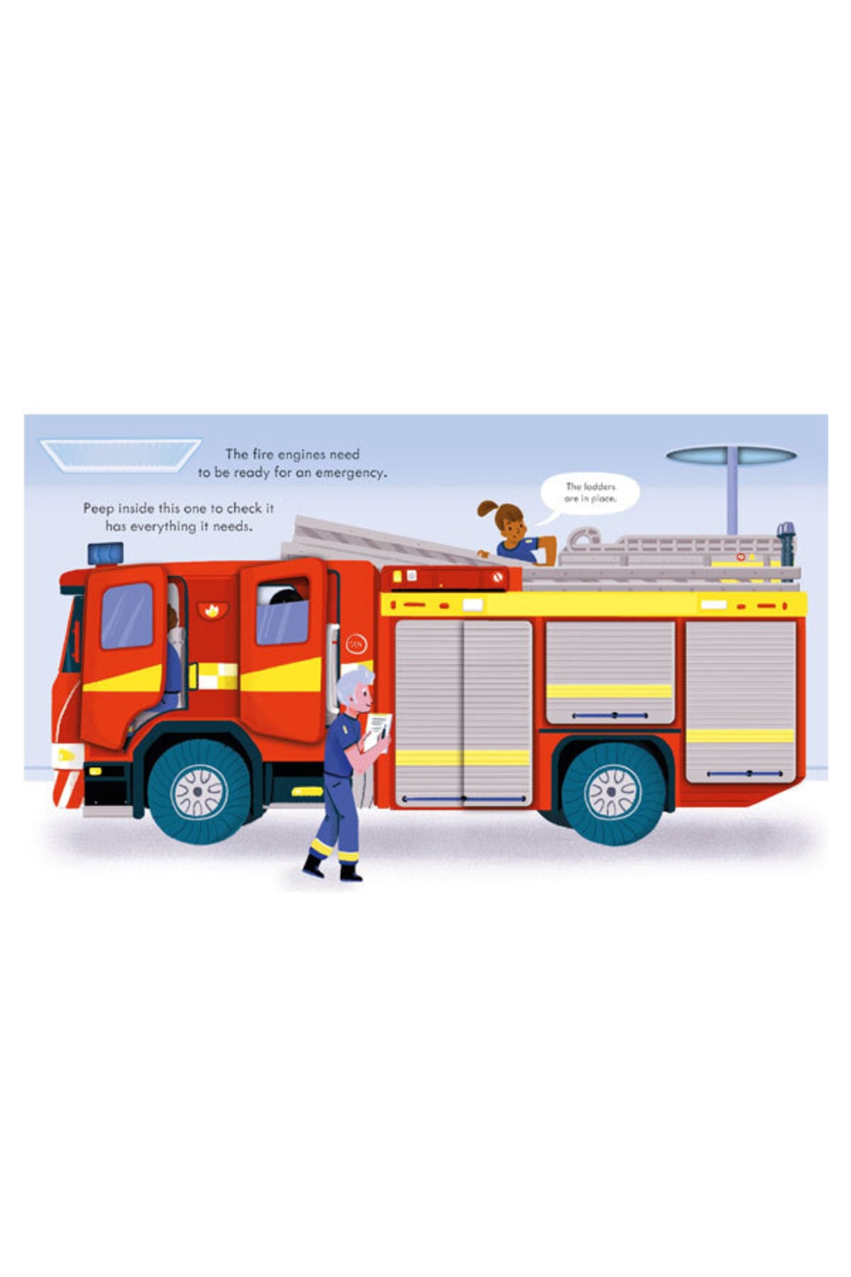 Usborne Peep Inside How A Fire Engine Works Usborne Fiyatı, Yorumları ...