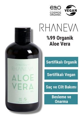 %99 Organik Aloe Vera Jel Organik Ve Vegan Sertifikalı 250 Ml RH-AVG