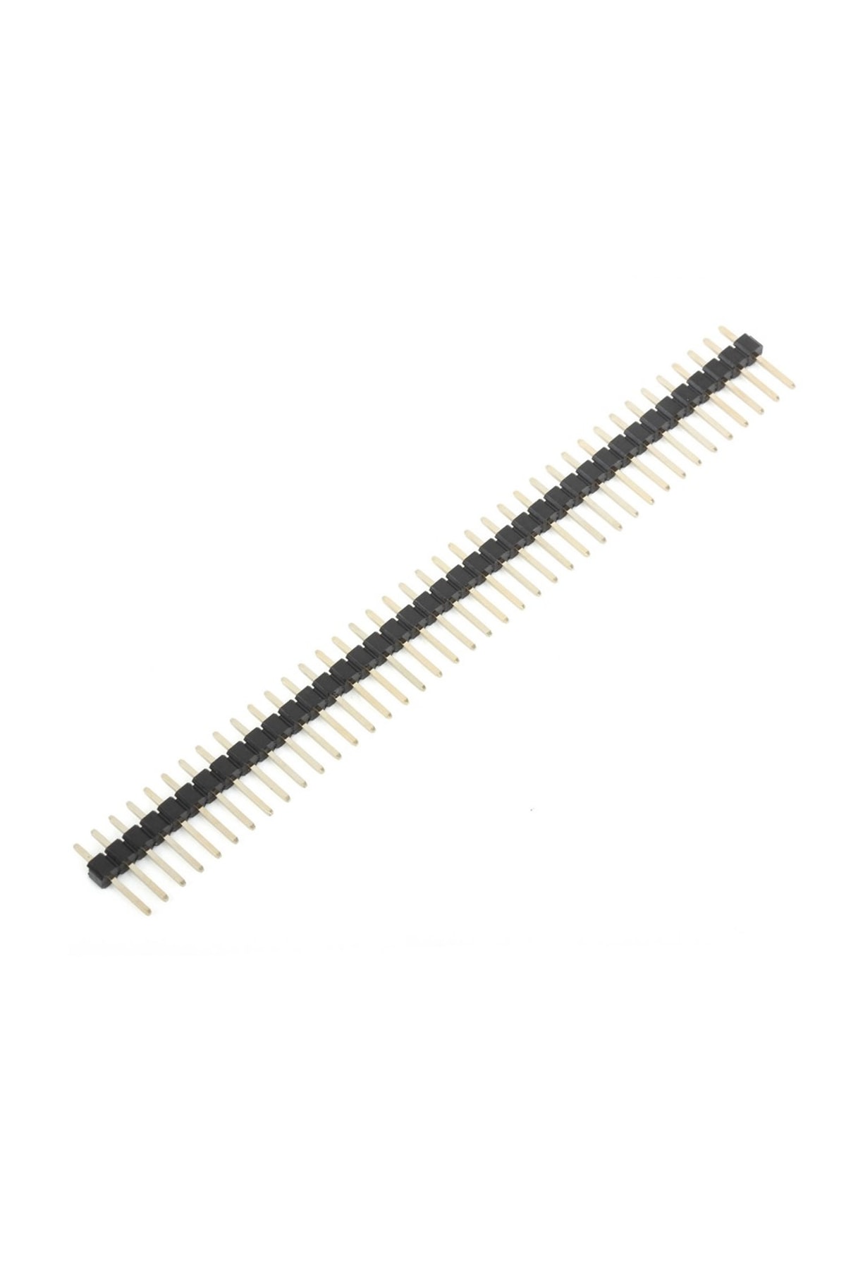 Genel Markalar 5 Adet 1x40 Pin Erkek Header Tek Sıra 2.54mm 180 Derece Kırılabilir Bölünebilir Konnektör Soket