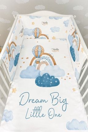 Bebek Başucu Koruyucu Ve Baskılı Çarşaflı Uyku Seti - For Baby Serisi ETBUK002FB128