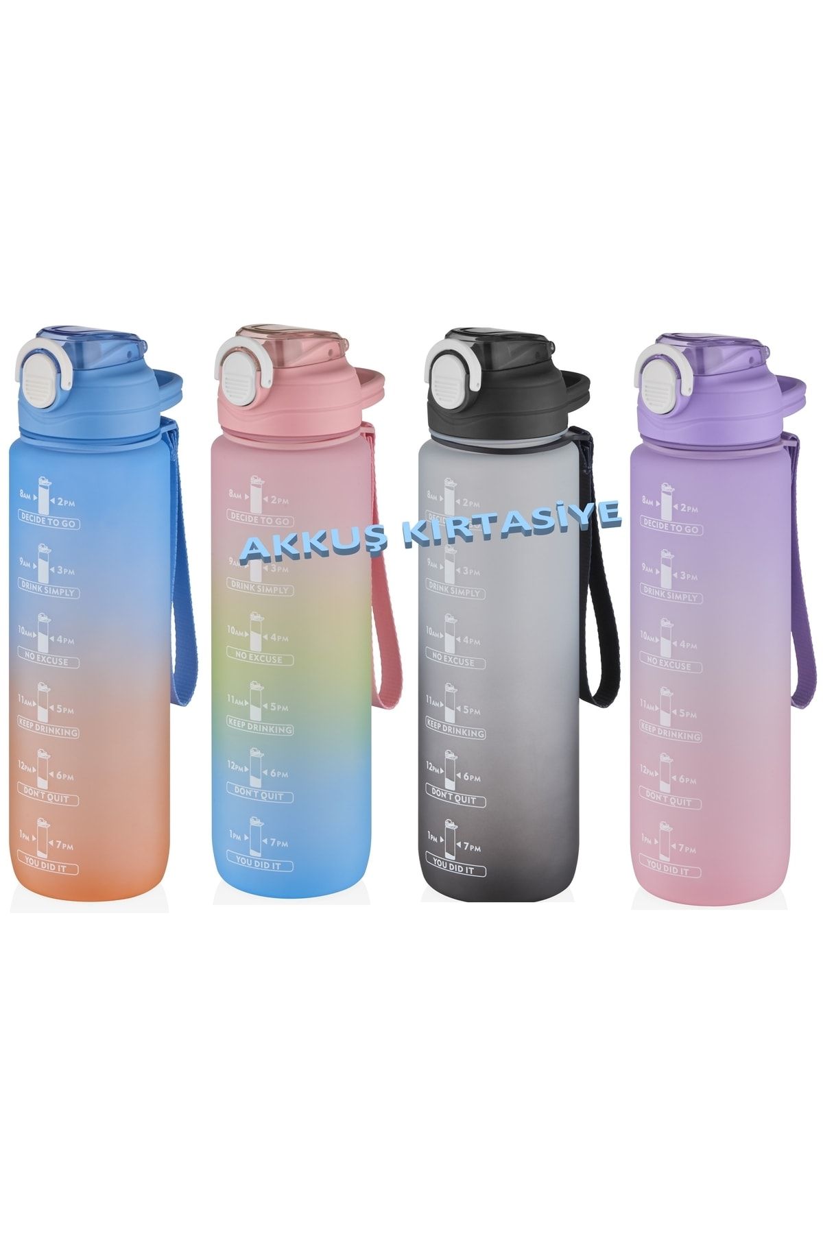 قمقمه ورزشی بنفش 1000 میل انگیزه Patara Pipette Sticker Gift Double Color 2219 Vagonlife