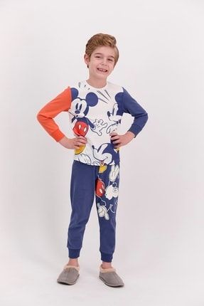 Lisanslı Indigo Erkek Çocuk Pijama Takımı D4611-C