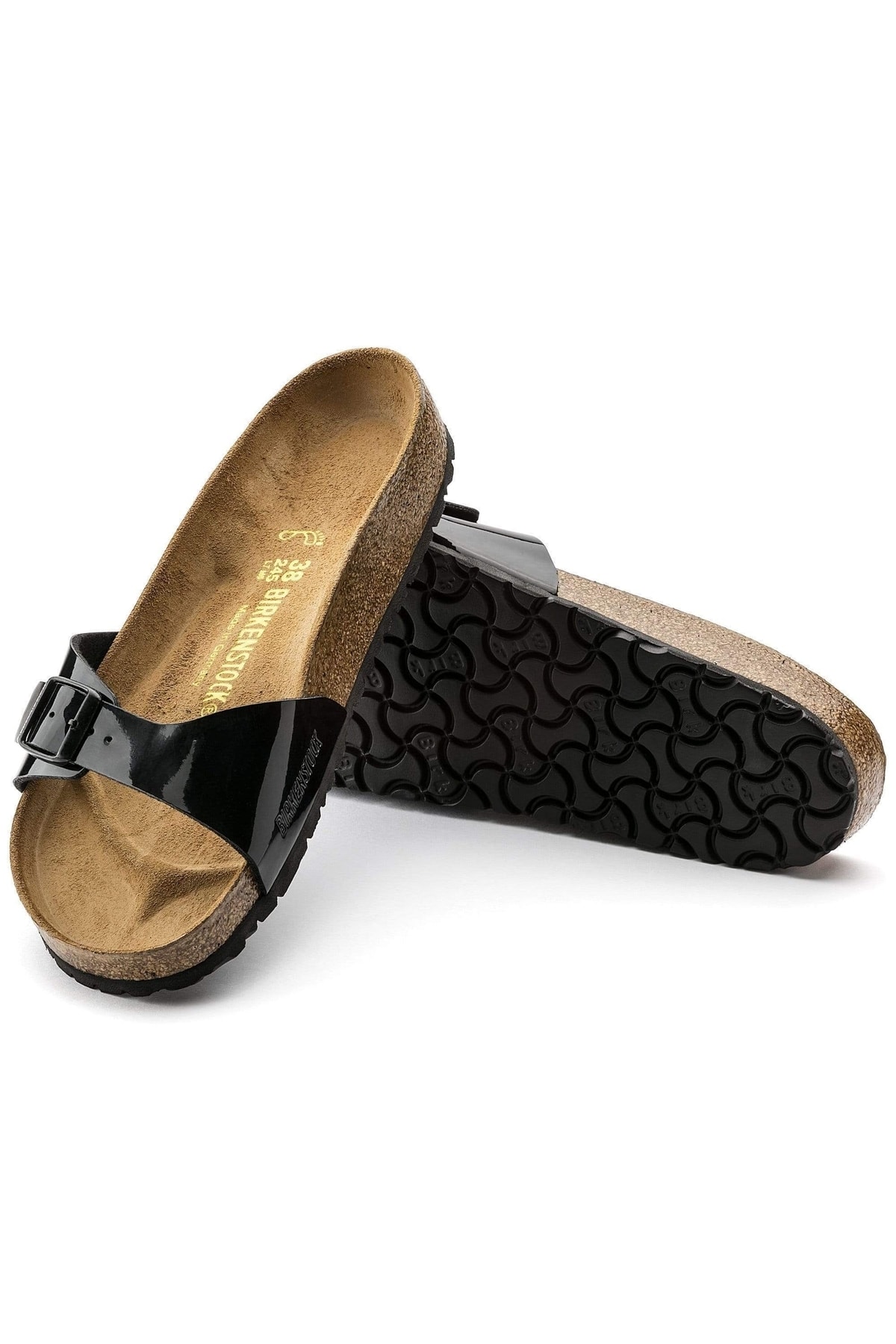 دمپایی بیرکن استاک زنانه چرم روگان مشکی اسپرت راسته      کژوال/روزمره | Birkenstock 40301 DE - تصویر 3