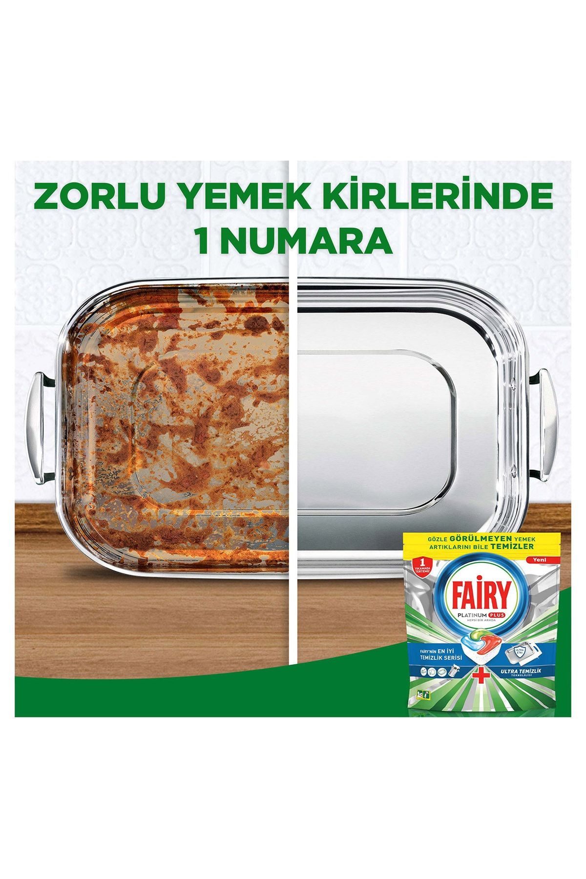 Fairy Platinum Plus Ultra Temizlik 60 Yıkama Bulaşık Makinesi Deterjanı Kapsülü ZO10015
