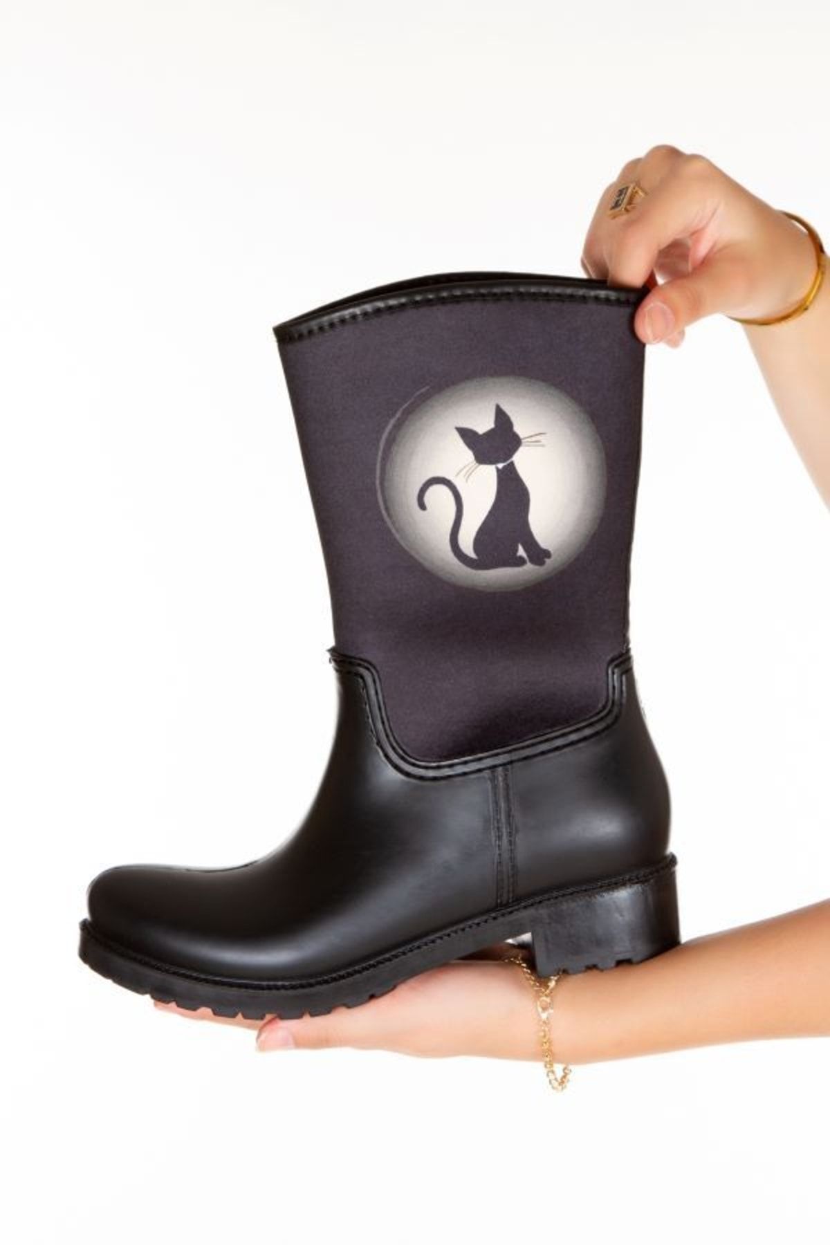 Womens cat rain boots deals
