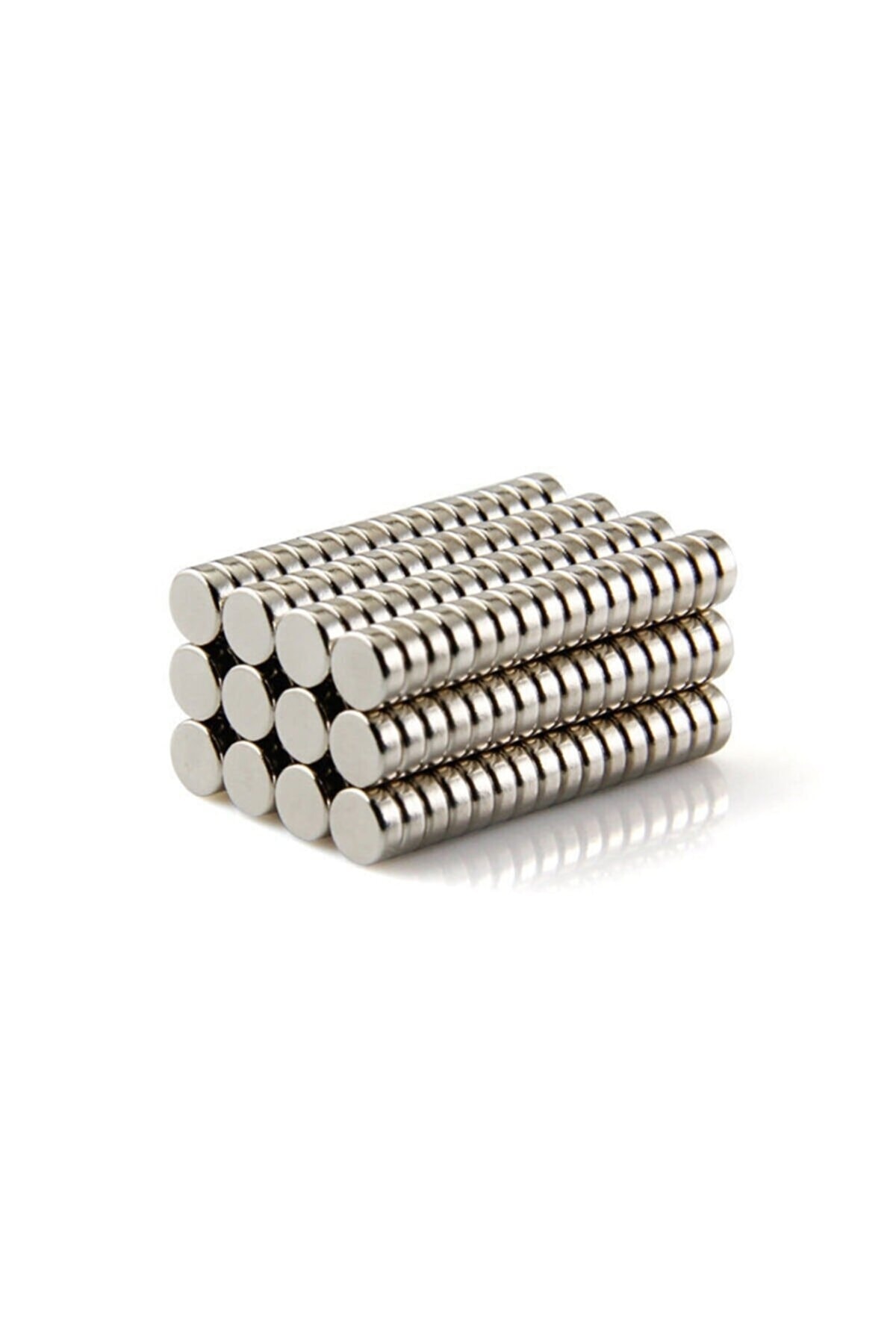 AYMAGNET 25 Adet Çap 5mm X Kalınlık 2mm Yuvarlak Süper Güçlü Neodyum Mıknatıs