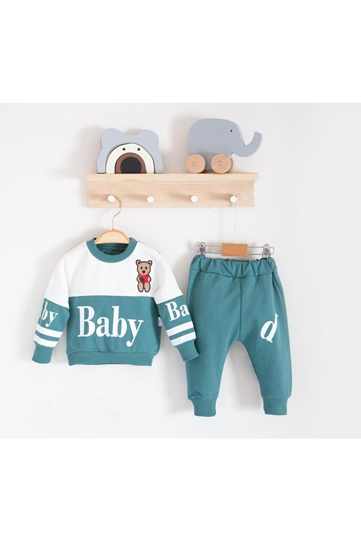 Zeo kids Elit Babys Patterned Cotton Luxury Baby Set Trendyol