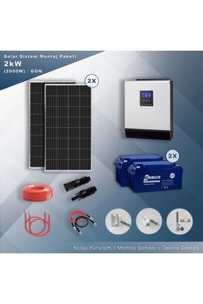 2 Kw Solar Paket Sistem (2000W/GÜN) PRA-4465641-1302