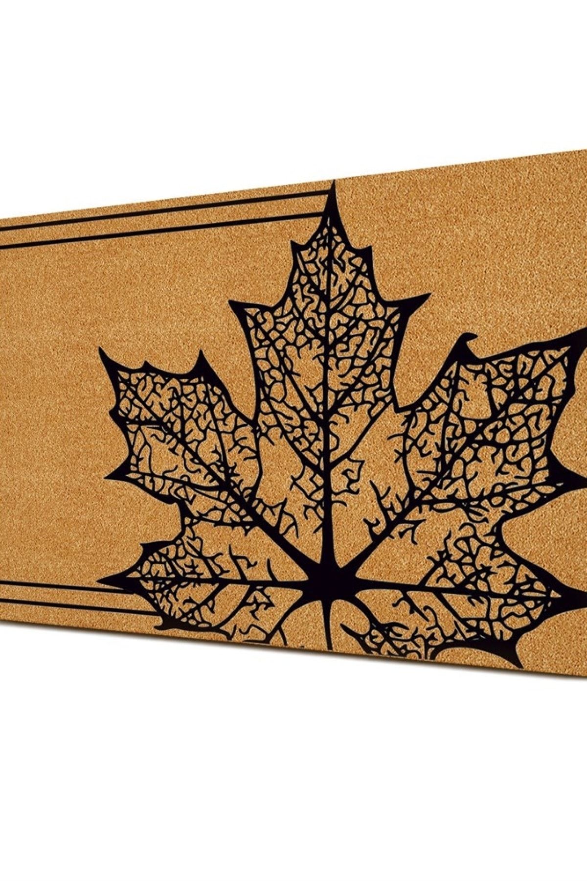 Decovetro-Leaf Patterned Door Mat - Door Front Design 2