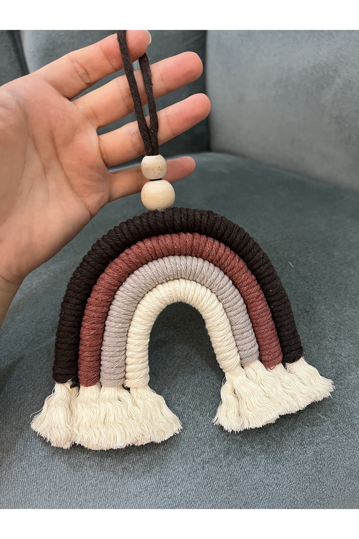 Macrame Rainbow Wall Ornament