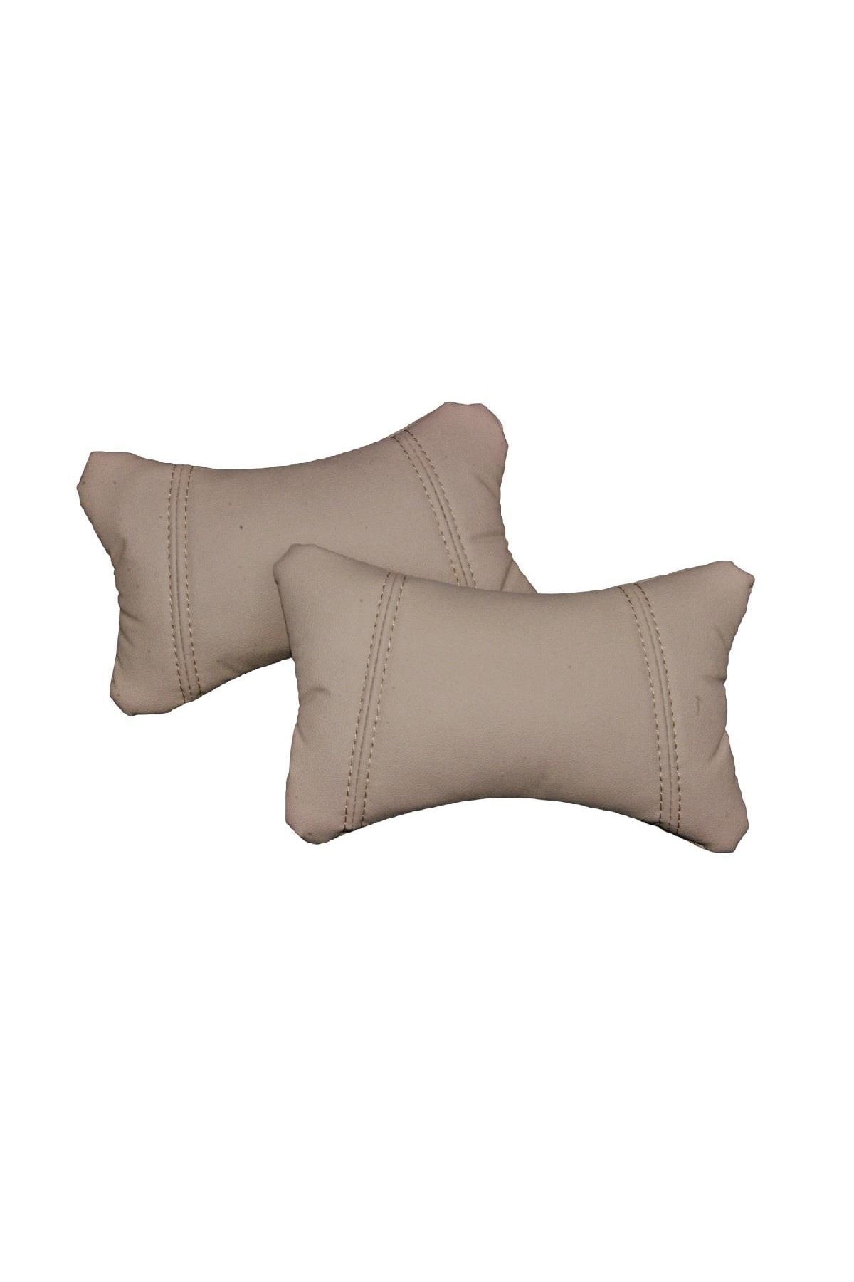 Sitingo Oto Araç 2li Deri Boyun Yastığı (BEJ)