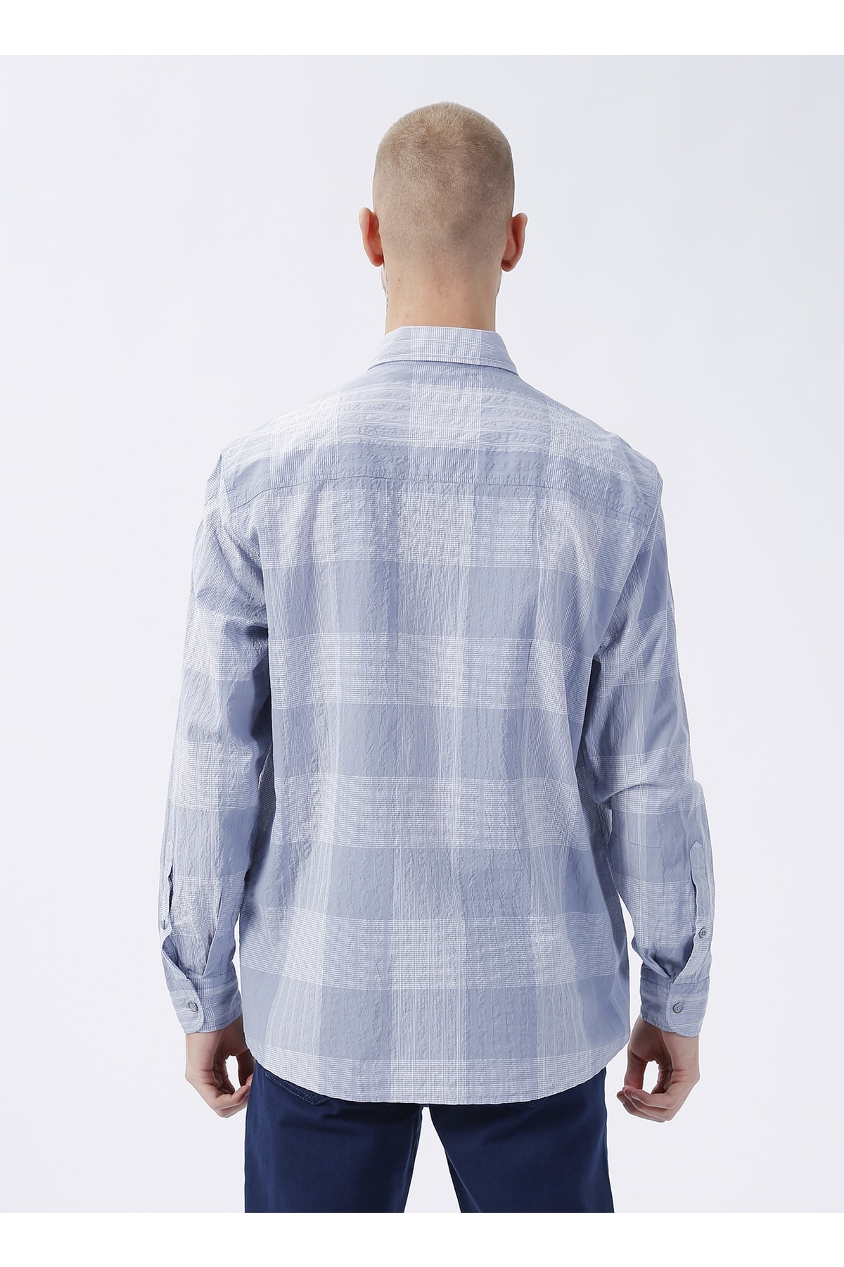 پیراهن مردانه خاکستری یو اس پولو | 5002967176 اورجینال - تصویر 5