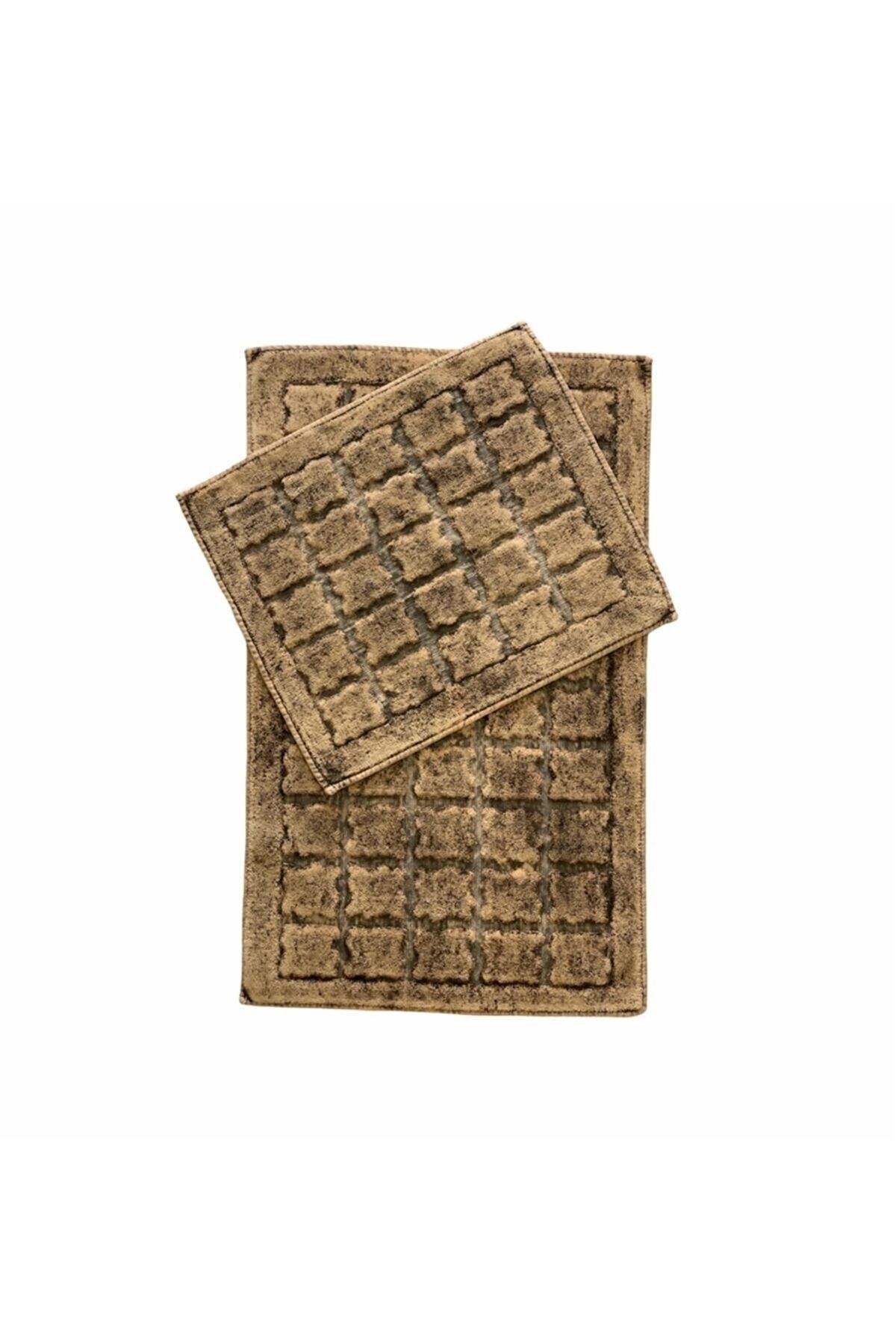 HOMENESS 2'li Eskitme Klozet Takımı &amp; Banyo Düzenleyici &amp; Banyo Pamuklu 2'li Klozet Takımı IV11357