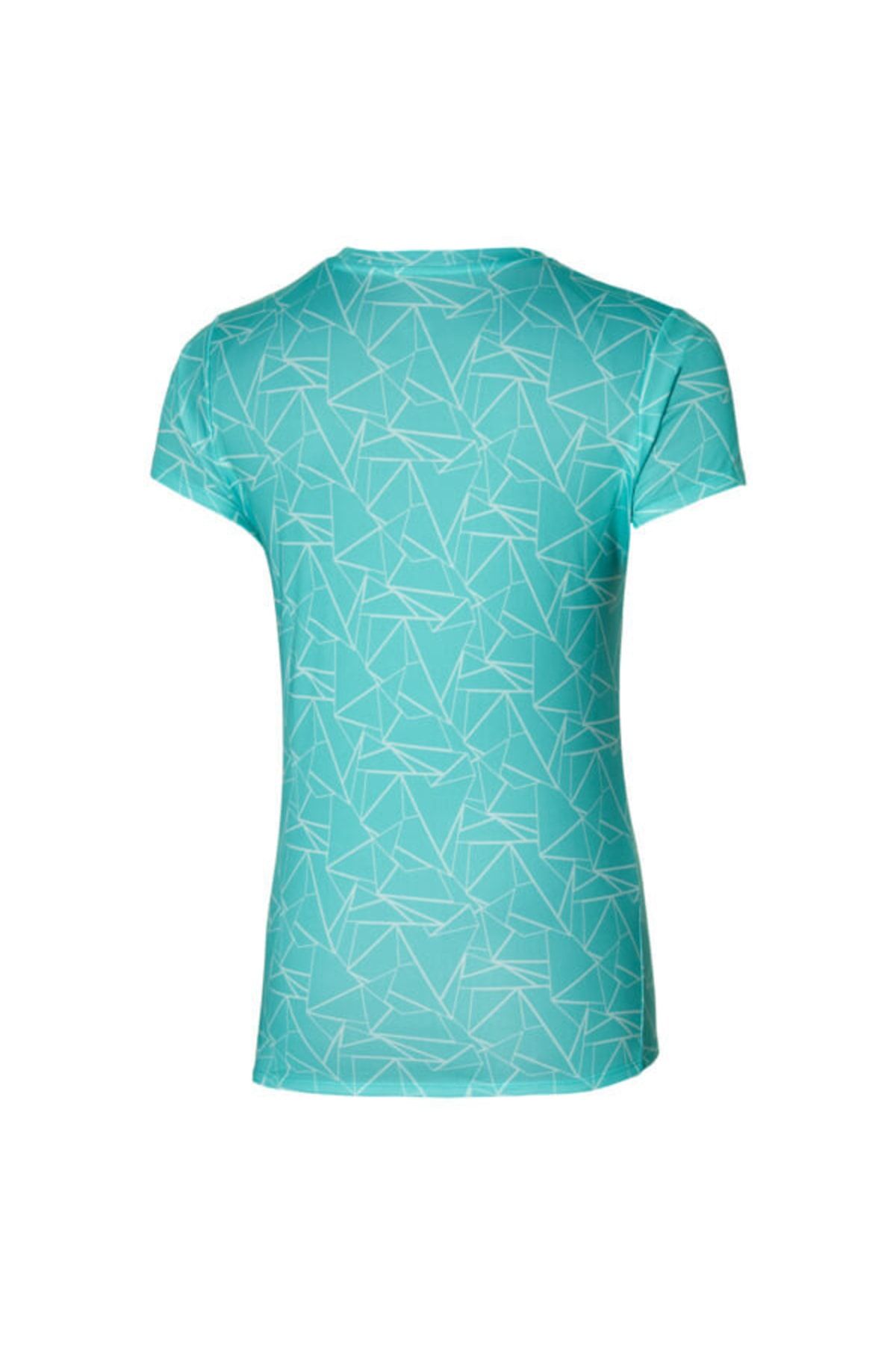 تی شرت ورزشی آبی زنانه گرافیک هسته t shirt Mizuno
