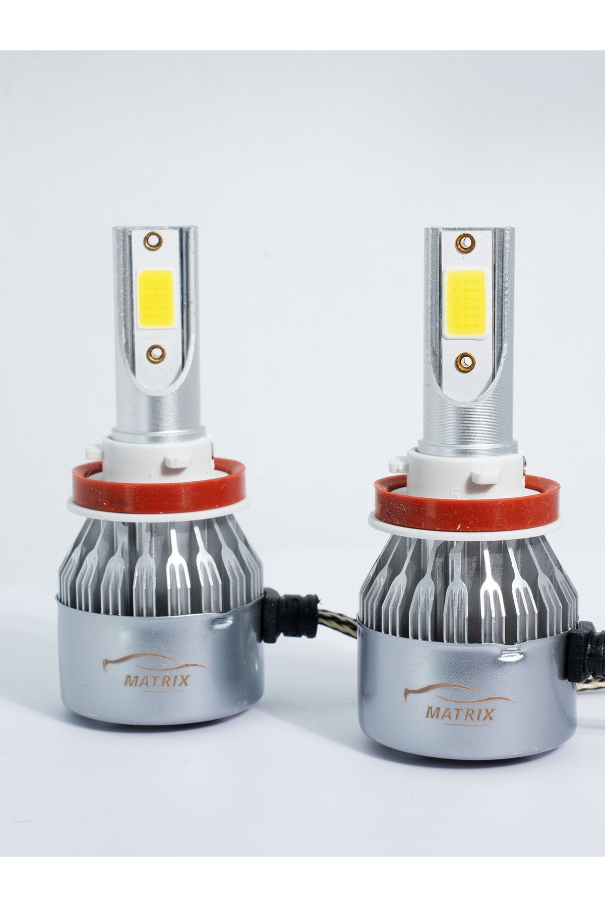 H11 Led Xenon Far Ampulü Şimşek Etkili Beyaz Işık Turbo Fan , Eco