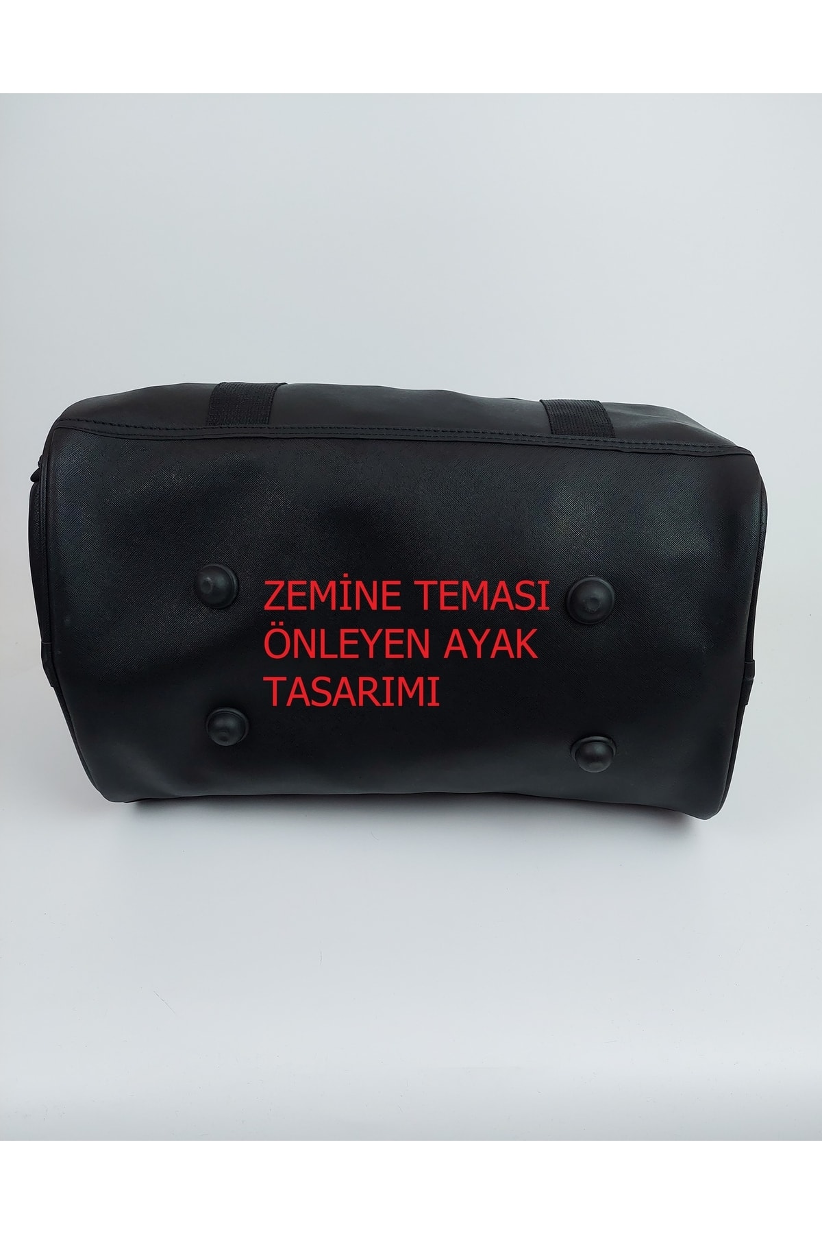 toxo  Siyah Unisex Deri Seyahat&fitness Bag&spor Çantası - Omuz & Askılı Yan Ayakkabı Bölmeli Spor Çantası - Görsel 8
