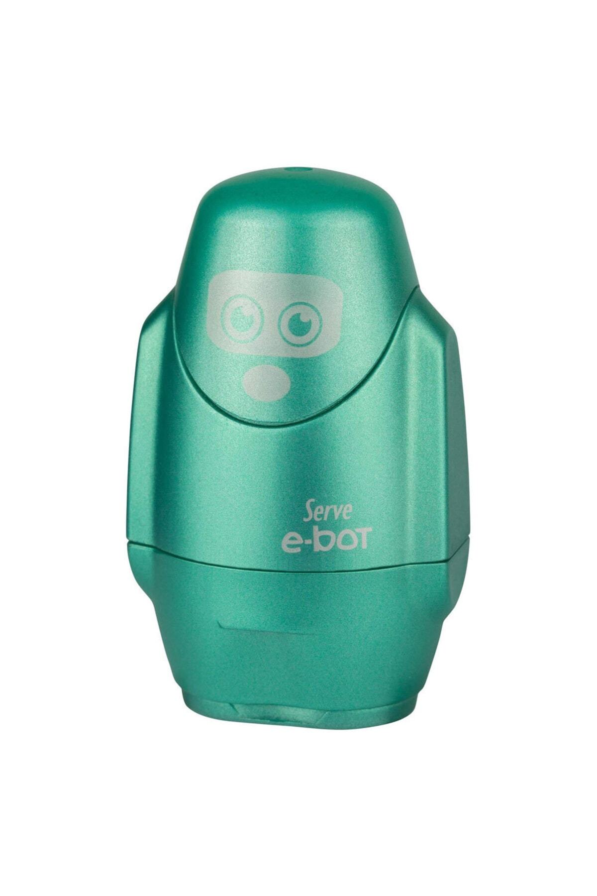 Serve-E-bot Eraser Pencil Sharpener Metallic Green 1