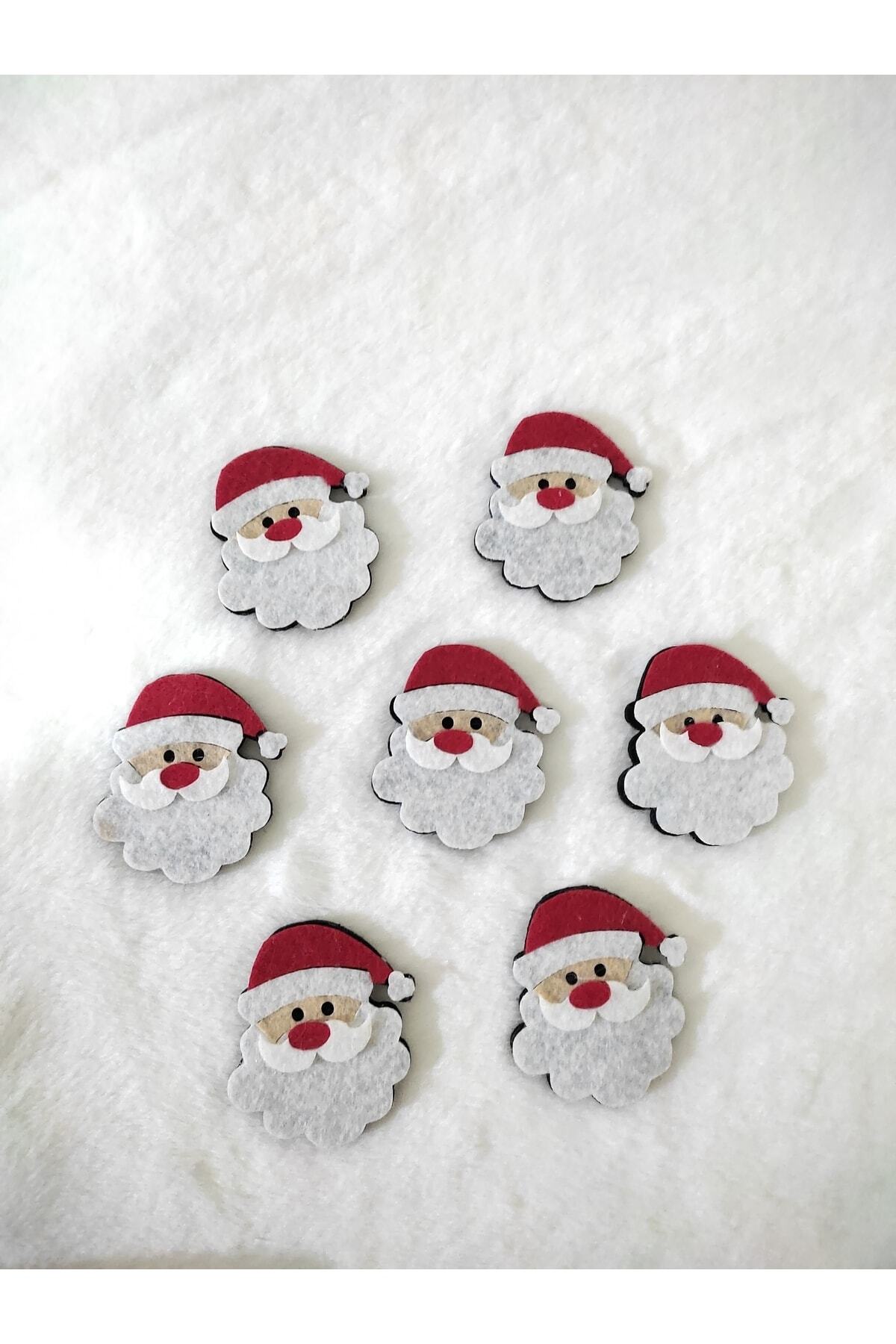 damlakids Noel Baba Keçe Figür 5 Adet 6 Cm