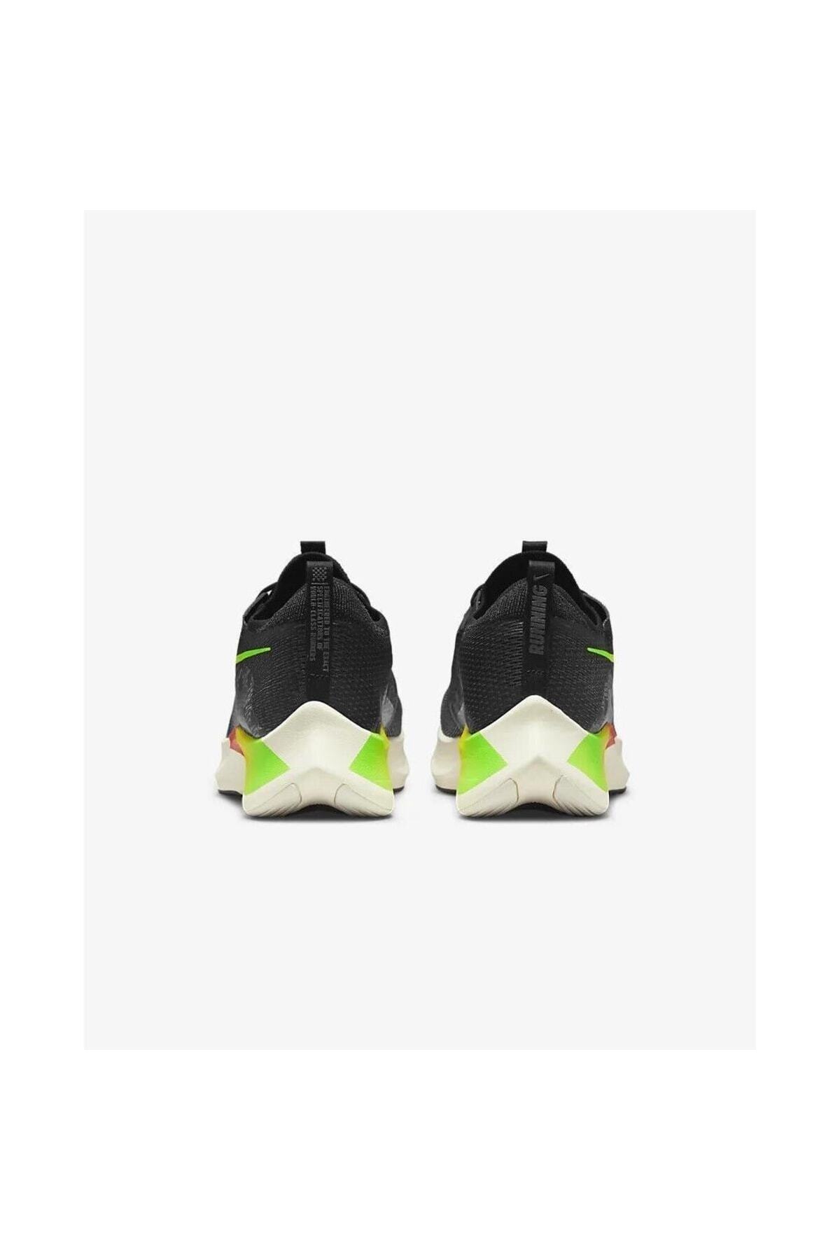 کفش Nike نایکی رانینگ زوم فلای 4 مشکی سبز نارنجی زرد Dq4993-010 اورجینال - تصویر 5