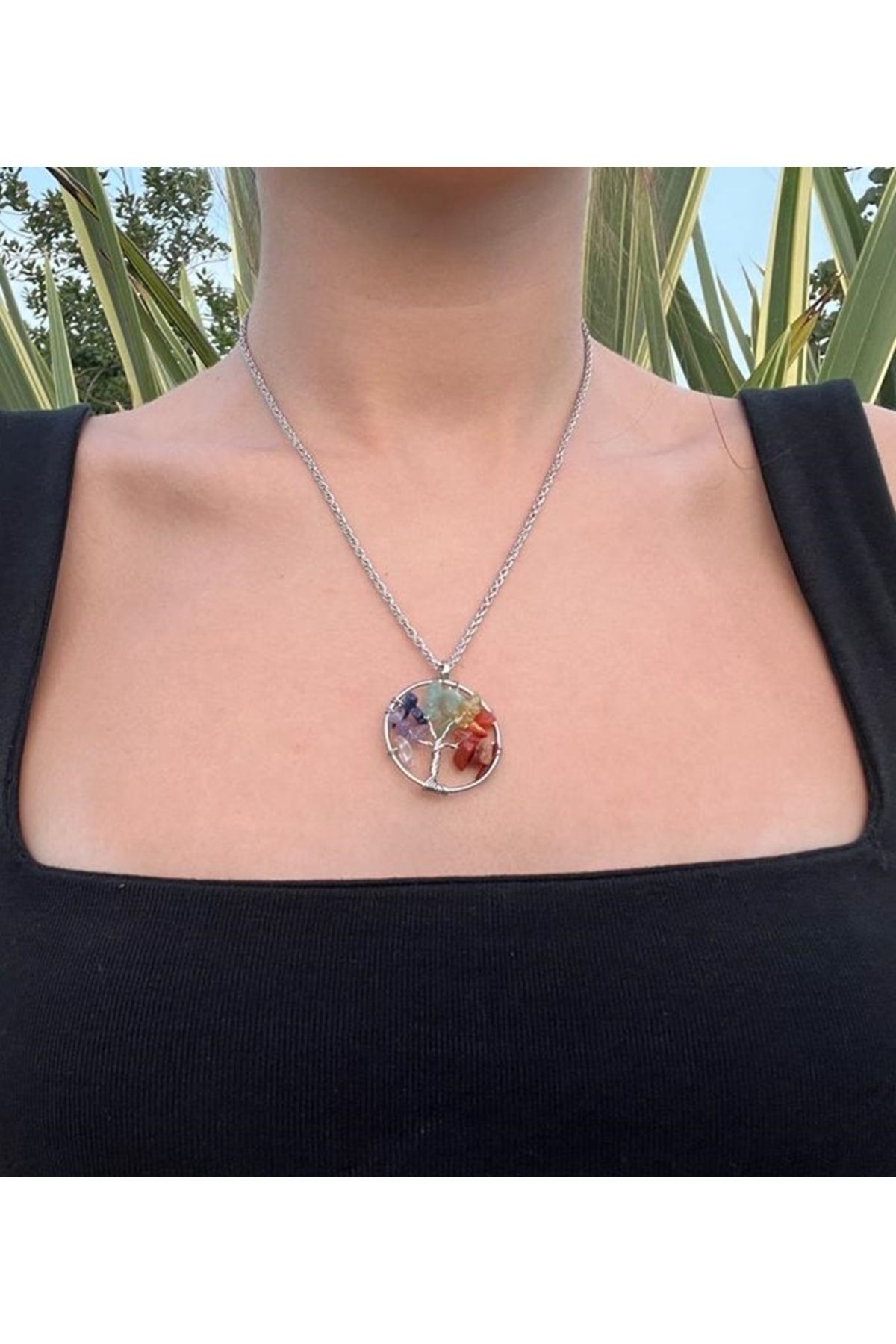 Tree of discount life stone pendant