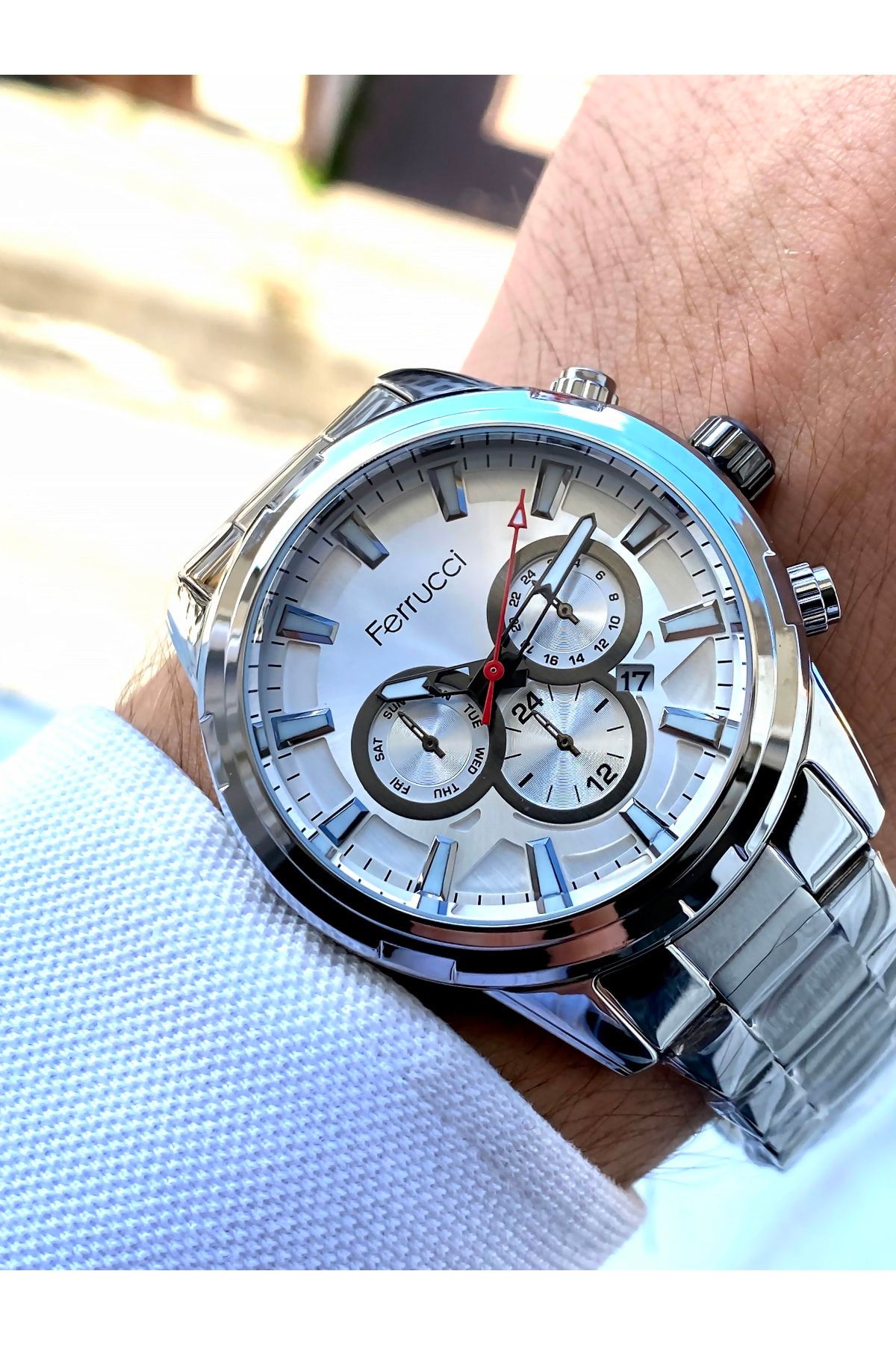 Staınless steel case back ferrucci sales