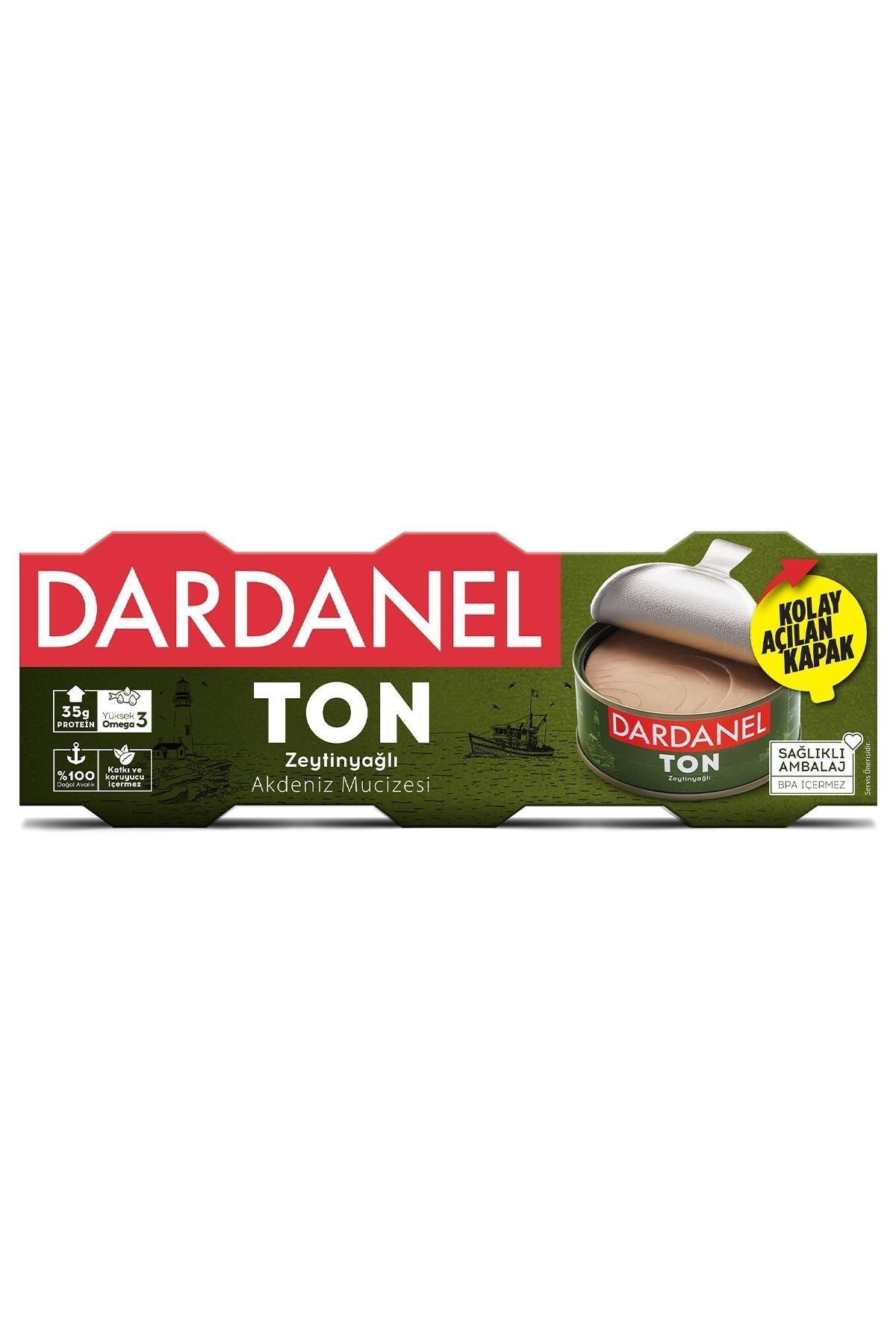 Dardanel Zeytinyağlı Ton Balığı 3x75 gr .
