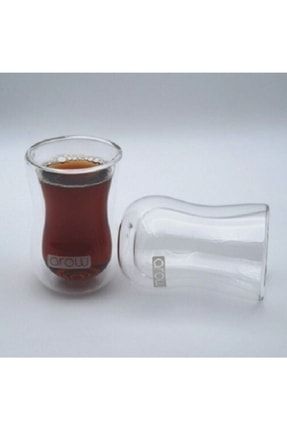 Çift Cidarlı 2'li Çay Bardağı TR-1688 Çift Cidarlı Bardak
