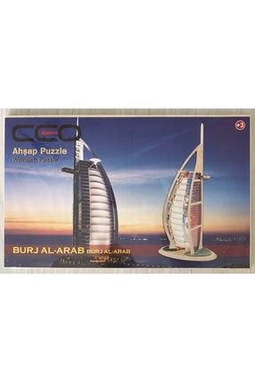 Burj-al Arab Ahşap Puzzle Ve Boyama Seti 0101