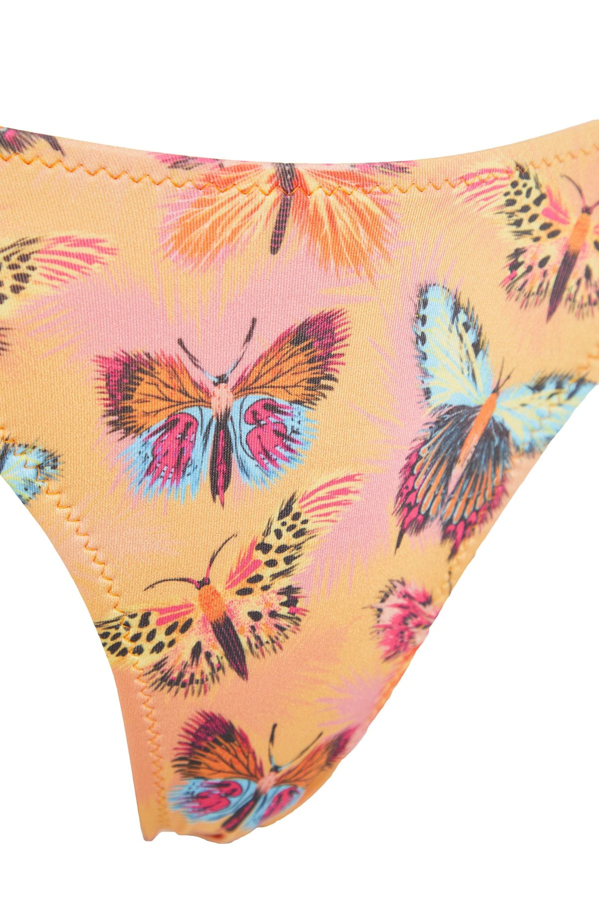 Trendyol Collection-TBESS23Ba00050 - Butterfly Patterned Regular Leg Bikini Bottom 7