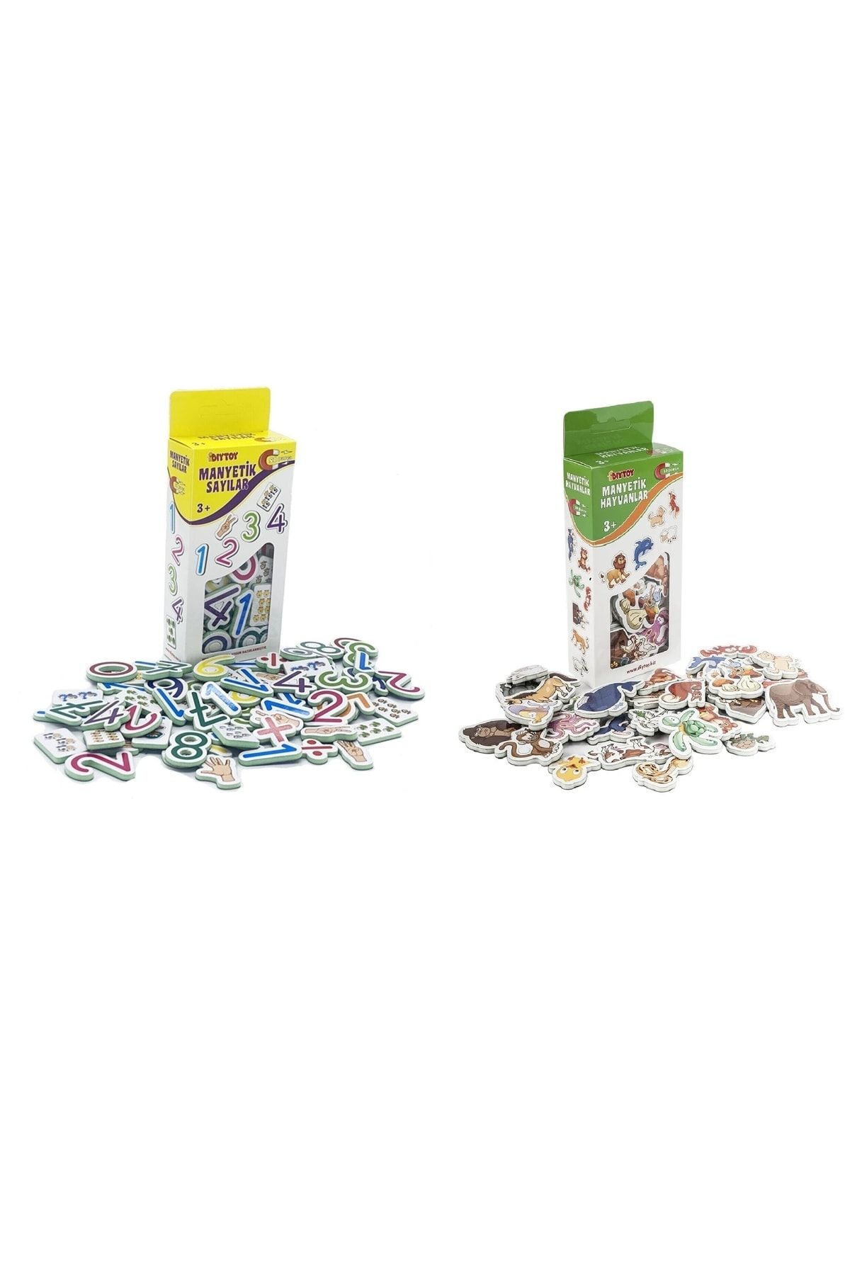 Manyetik Sayılar + Hayvanlar Set Mıknatıslı Aktivite Kartları 3+ Yaş 2li Set