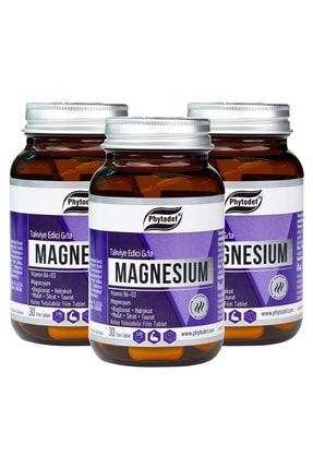 Magnezyum + Vitamin B6 + D3 - 30 Tablet X 3 Adet PHYTDFMGNSYMB6