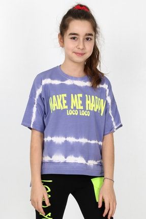 Kız Çocuk Oversize Batik Tshirt 10-15 Yaş 13955 GRPCM00013955