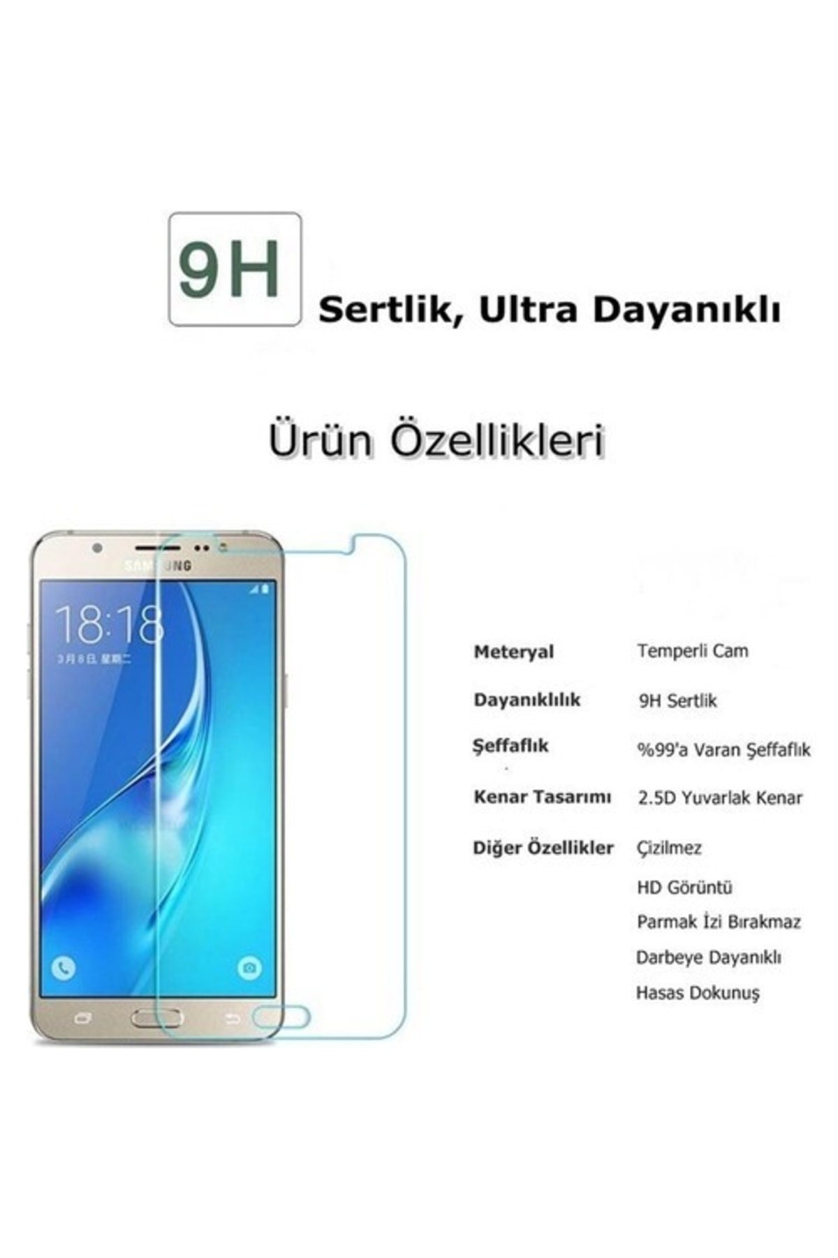 Samsung Galaxy A51 Uyumlu Şeffaf 9h Tamperli Cam Ekran Koruyucu 2