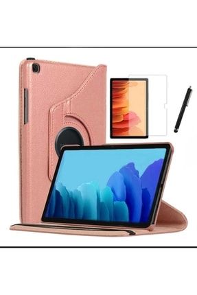 Galaxy Tab A7 Sm T500 T505 T507 Uyumlu Dönebilen Tablet Kılıfı + Ekran Koruyucu + Kalem 10.4 Inç Dönen Tab A7 T500 Kılıf + Ekran