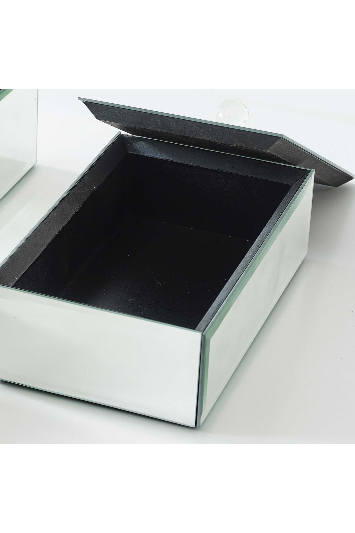 SCMİRROR-Mirrored Box Makeup Box Table Top Box Decor Mirrored 4