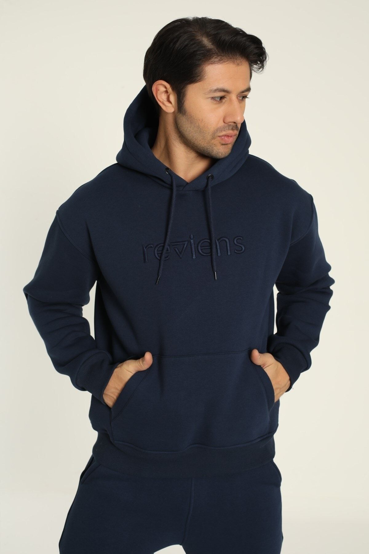 Navy blue on sale hoodie mens