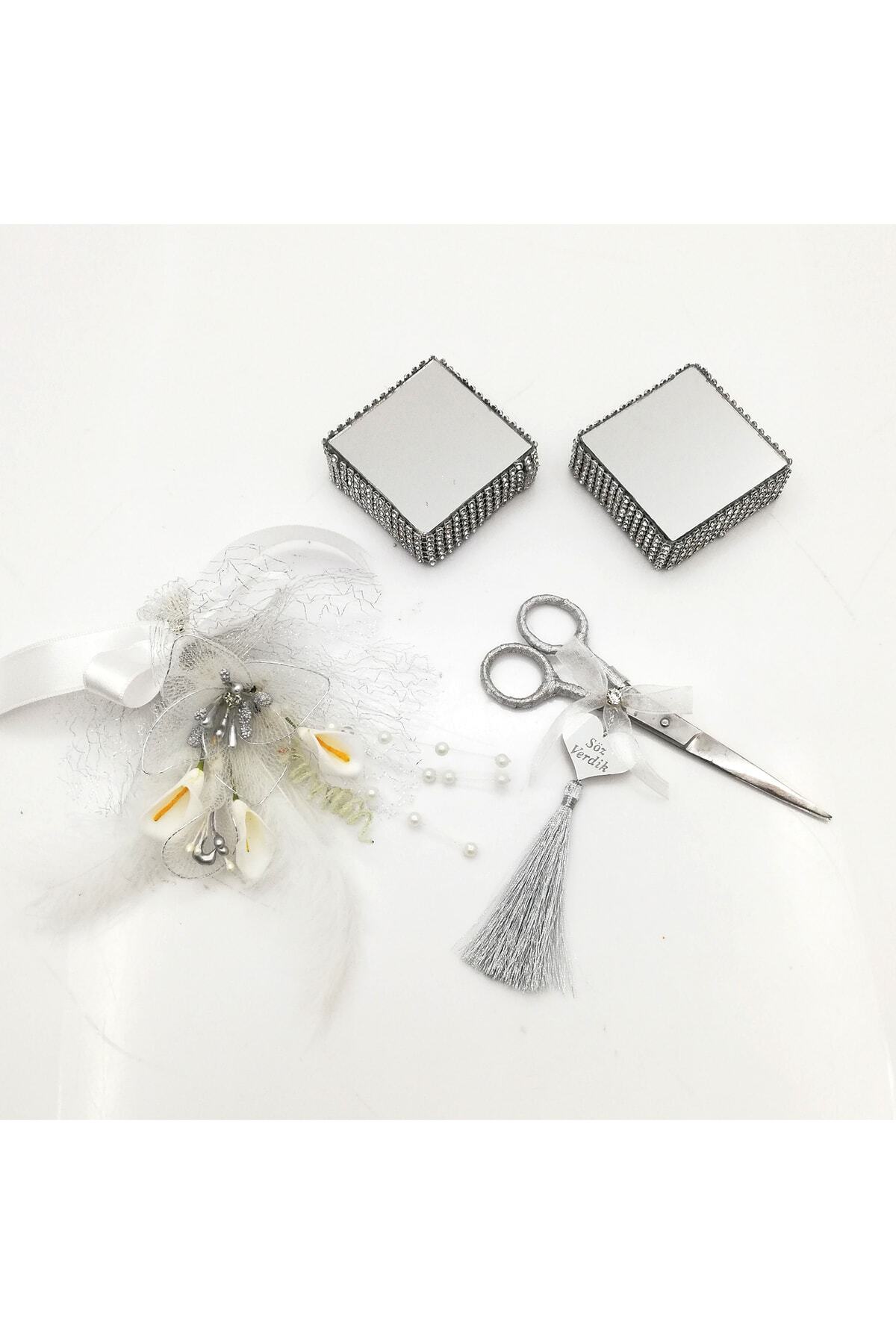 Lora Davet-Fierăstrău de logodnă. Set Inel și Floare 1 Buc Argint 53763 1