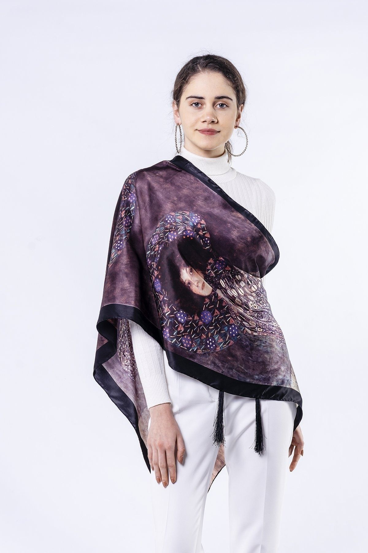 Nomads Felt-Silk Scarf| 55x180cm| Gustav Klimt Emilie Floge| Nomads Felt 5