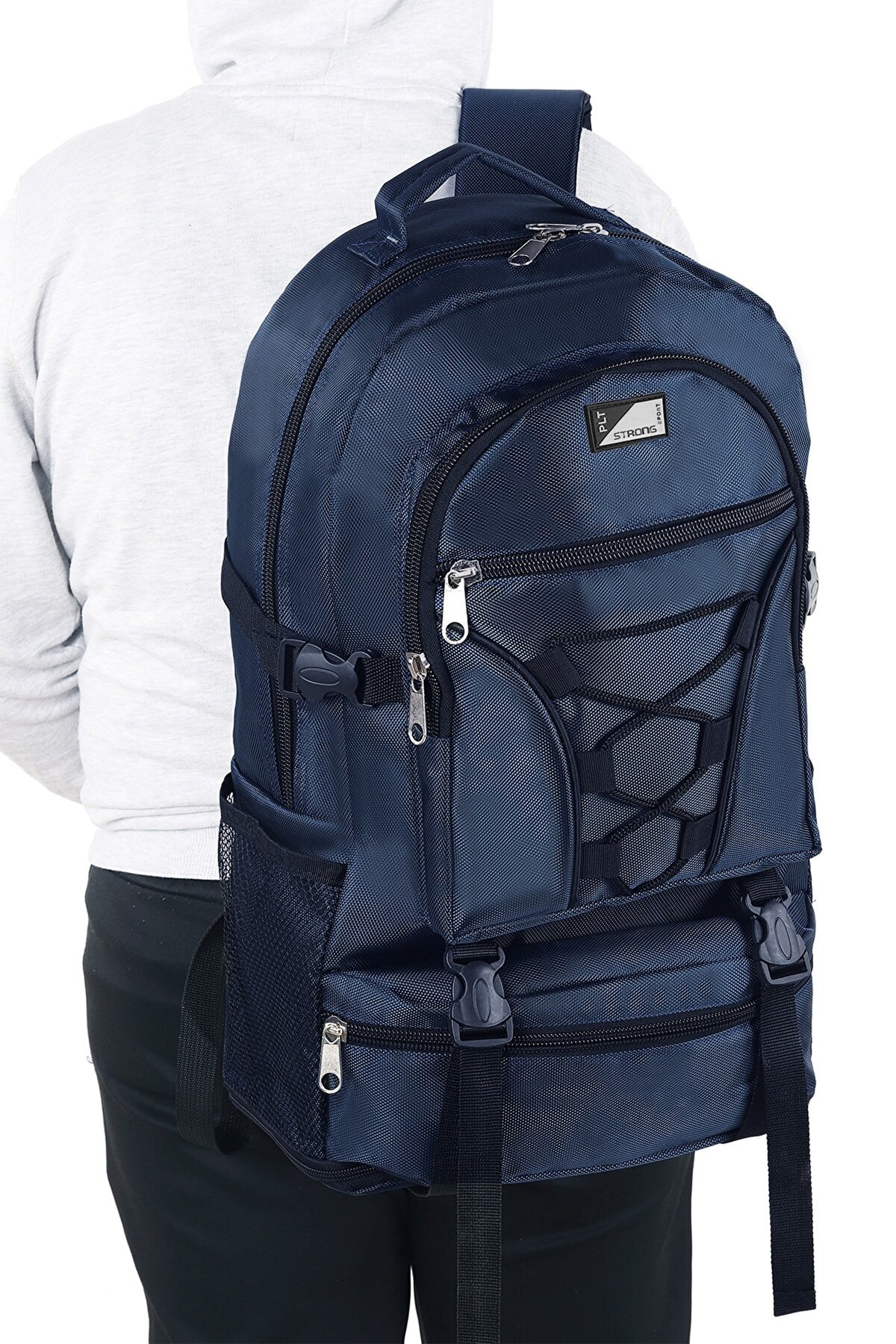 St-02 Mountaineer ضدآب چند چشمی کمپر-ساک مناسب سفر-کوهستانی آبی ناوی byhakan اورجینال - تصویر 3