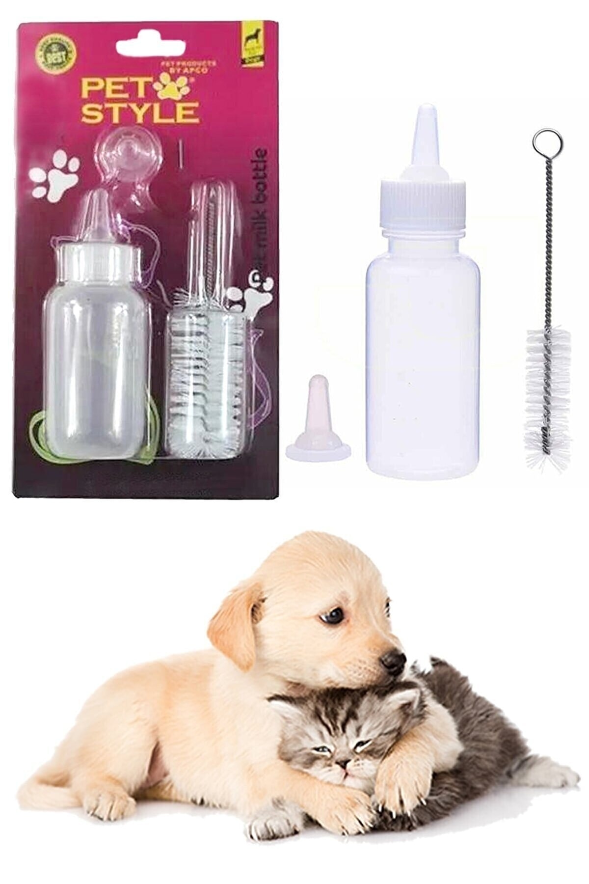 Yıldızhane Yavru Kedi Ve Köpek Için Biberon Seti 50 Ml