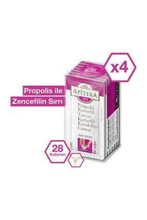 Apitera Zen Bal 7 gr Propolis - Zencefil Karışımı 7'li 4 Paket 28 Adet 1C04742-4
